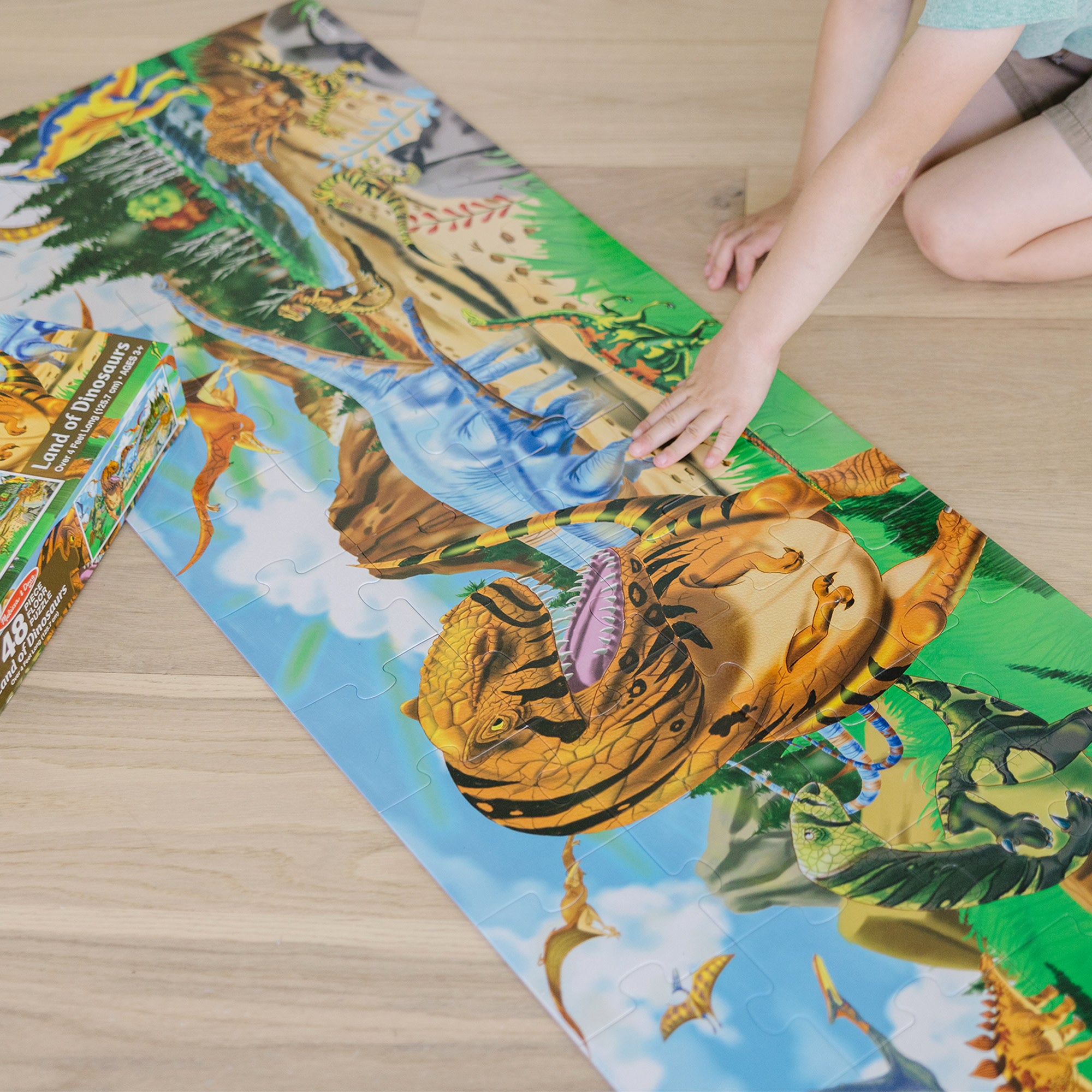 Land of Dinosaurs Floor Puzzle - 48 Pieces - Image 4