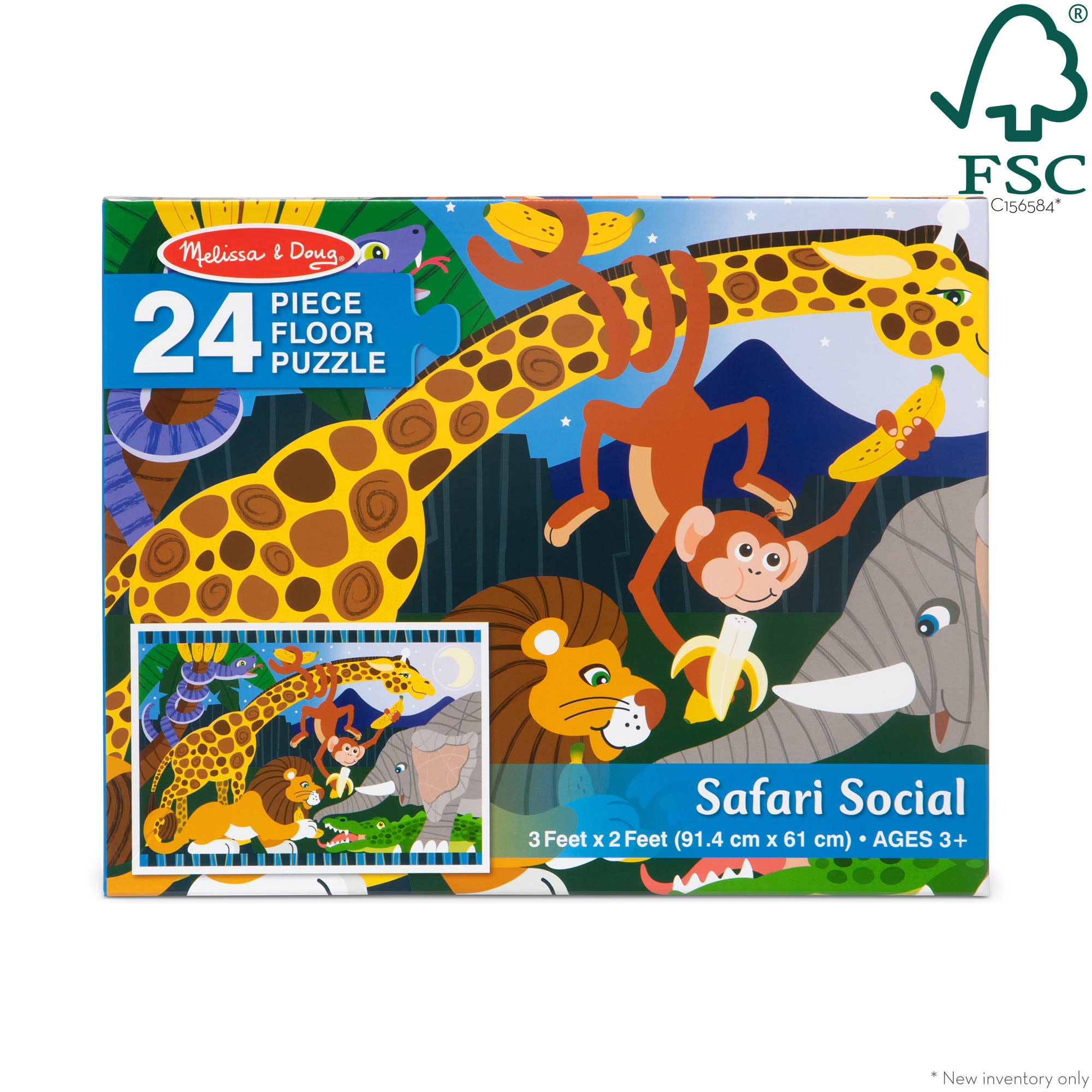 Safari Social Floor Puzzle - 24 Pieces - Image 3