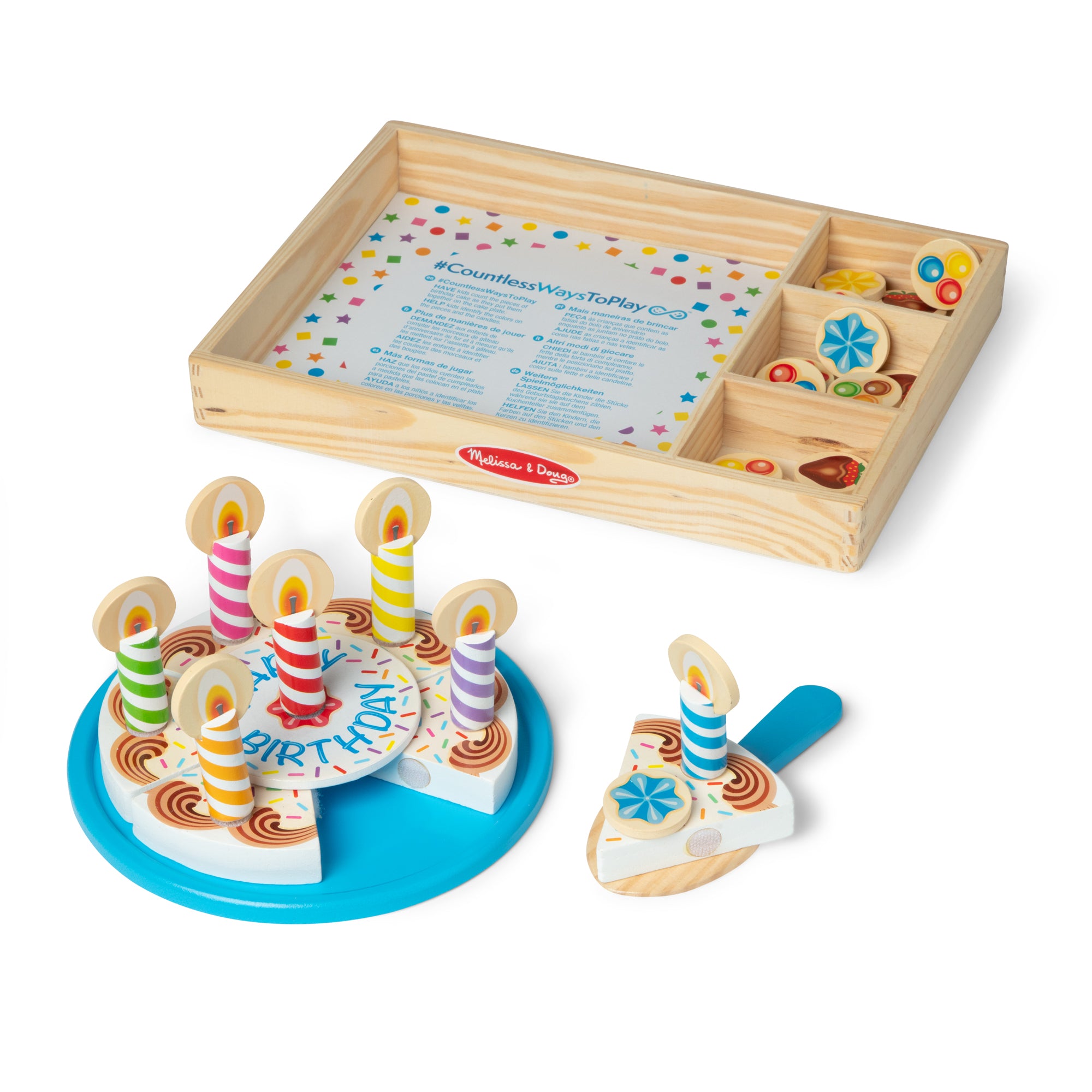 Wooden Birthday Cake Play Set - Image 4
