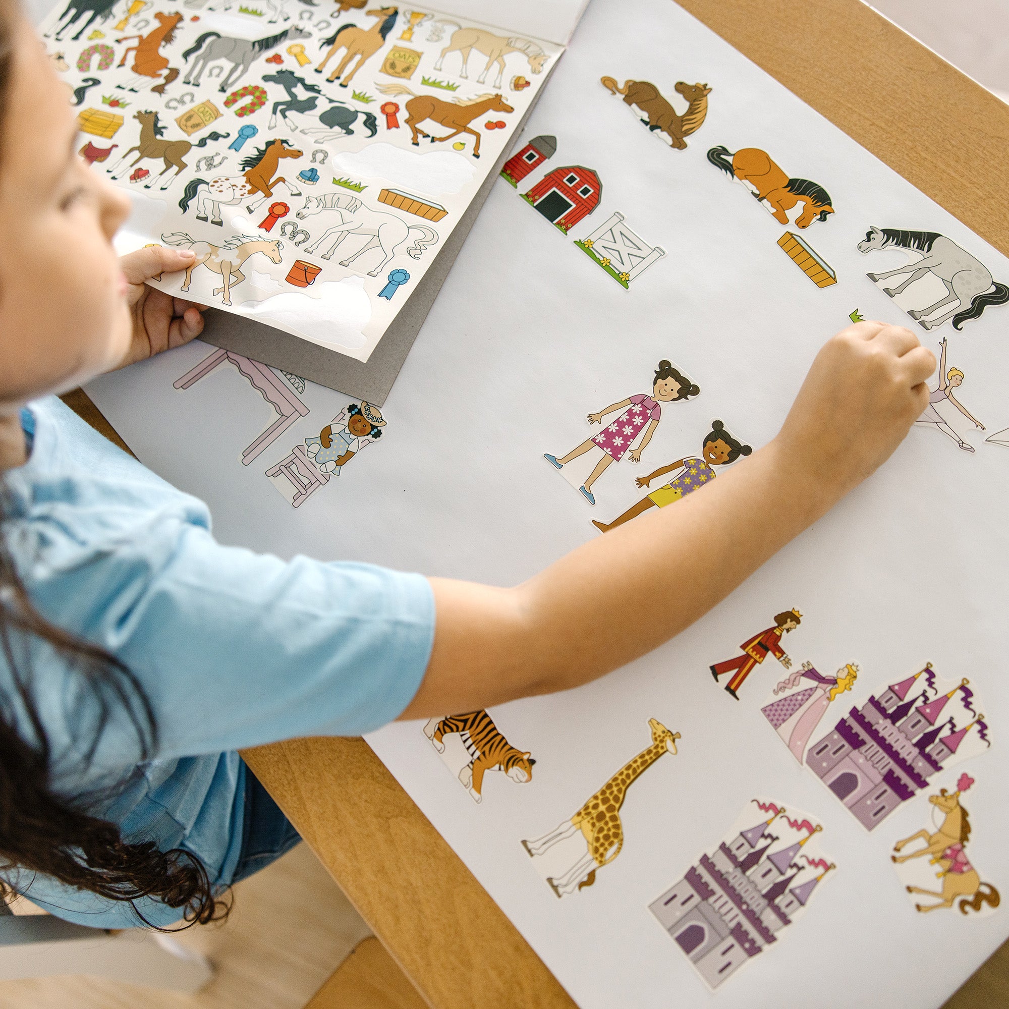 Princess. Fairy. Animals & More Coloring and Sticker Pad Bundle - Image 9