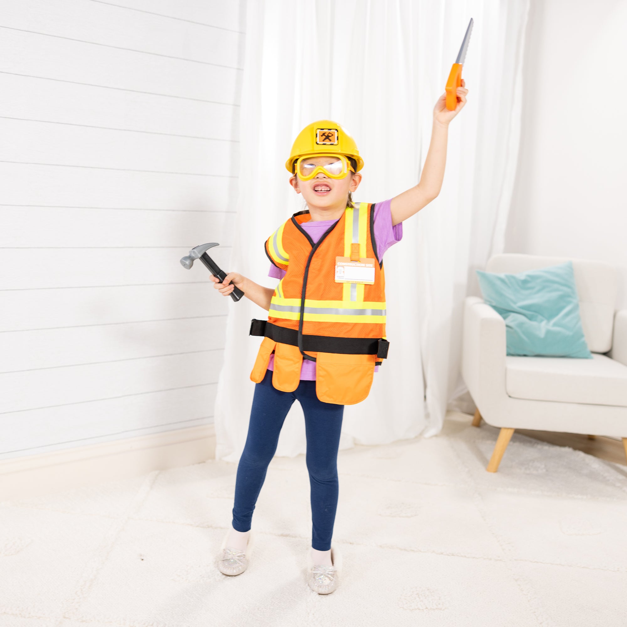 Construction Worker Costume Role Play Set - Image 5