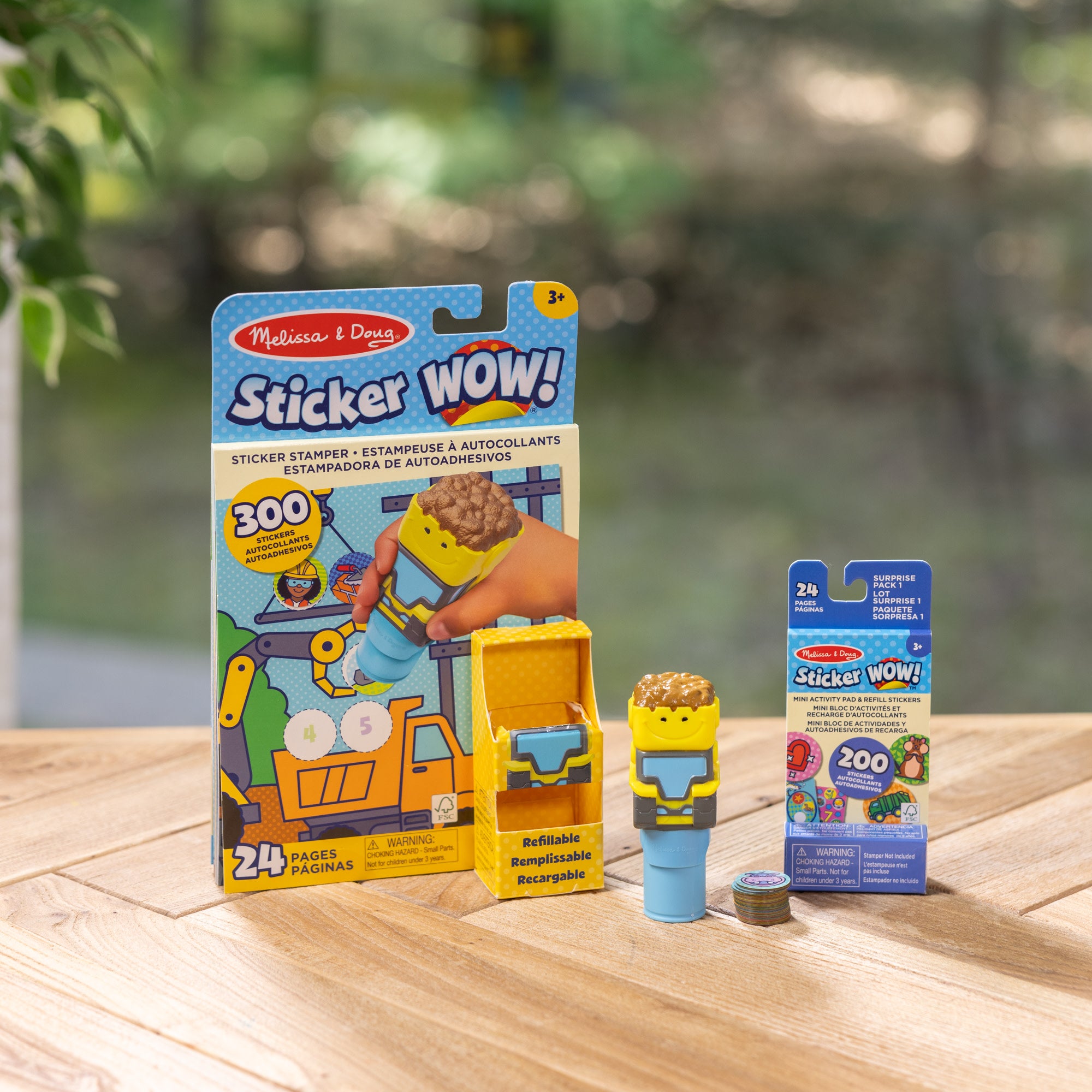 Sticker WOW!? Bulldozer Bundle: Activity Pad & Sticker Stamper + Mini Activity Pad and 200 Refill Stickers - Image 9