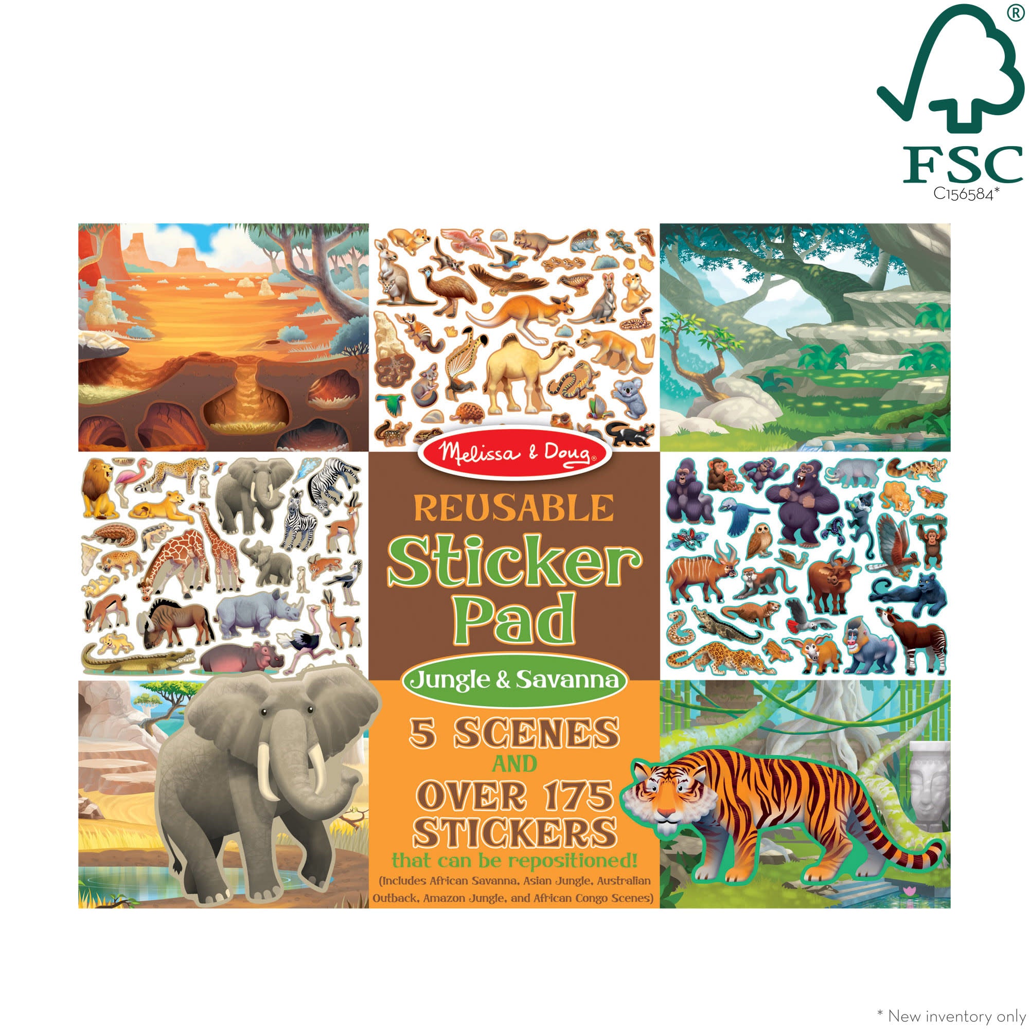 Reusable Sticker Pad - Jungle and Savanna - Image 10