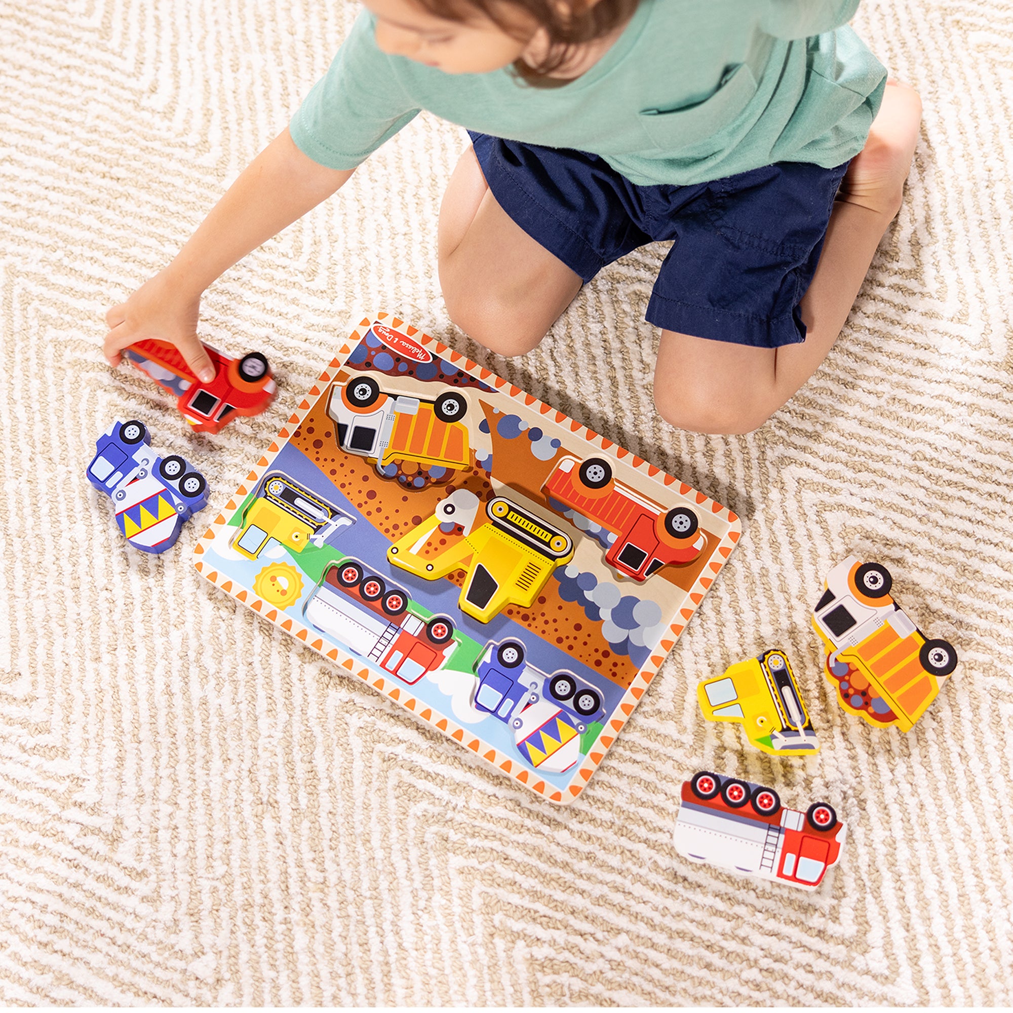 Construction Chunky Puzzle - 6 Pieces - Image 2