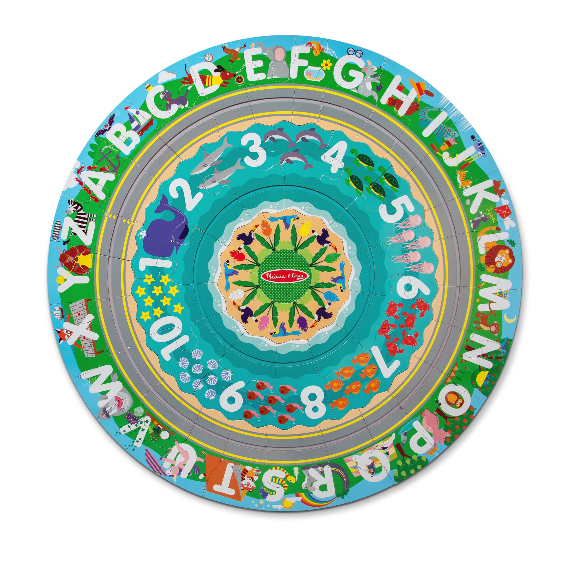 Round the Shore Tracks Floor Puzzle ?C 48 Pieces