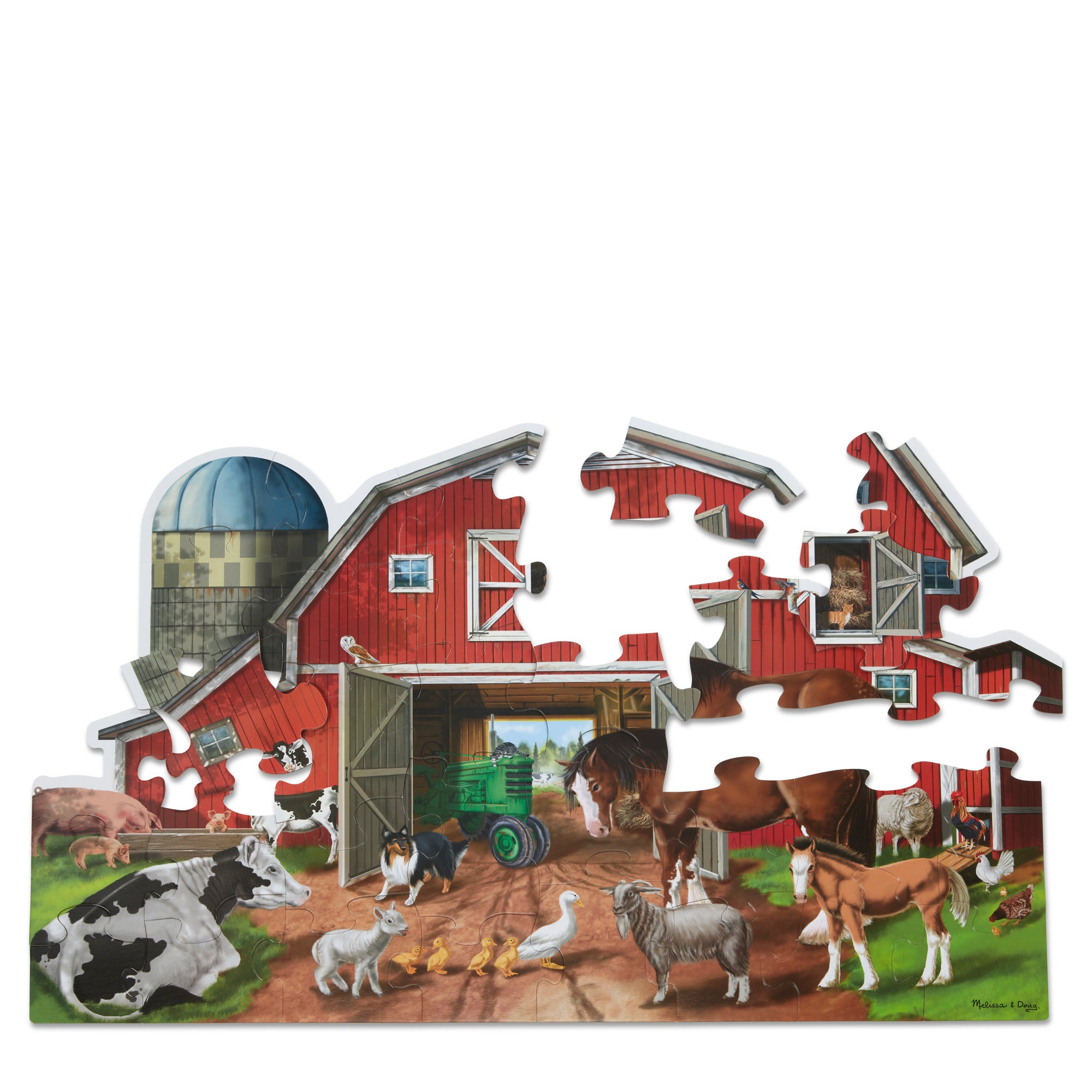 Busy Barn Shaped Floor Puzzle - 32 Pieces - Image 8