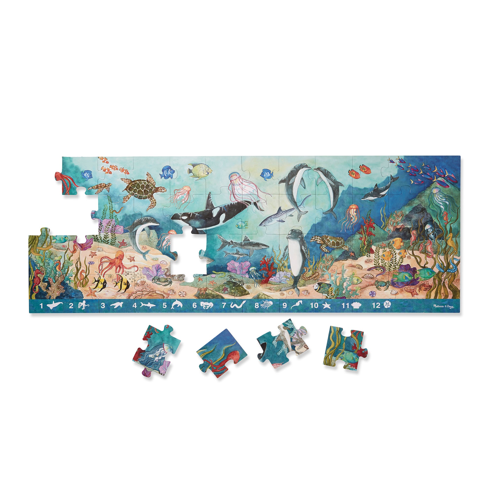 Search & Find Beneath the Waves Floor Puzzle - 48 Pieces - Image 8