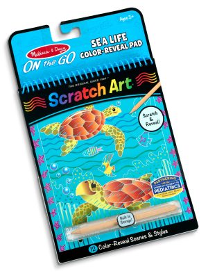 On the Go Scratch Art Color-Reveal Pad - Sea Life