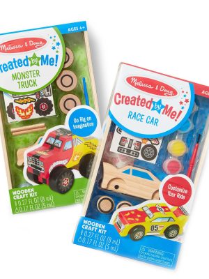 Created By Me!? Vehicles Craft Kit 2-Pack: Race Car & Monster Truck