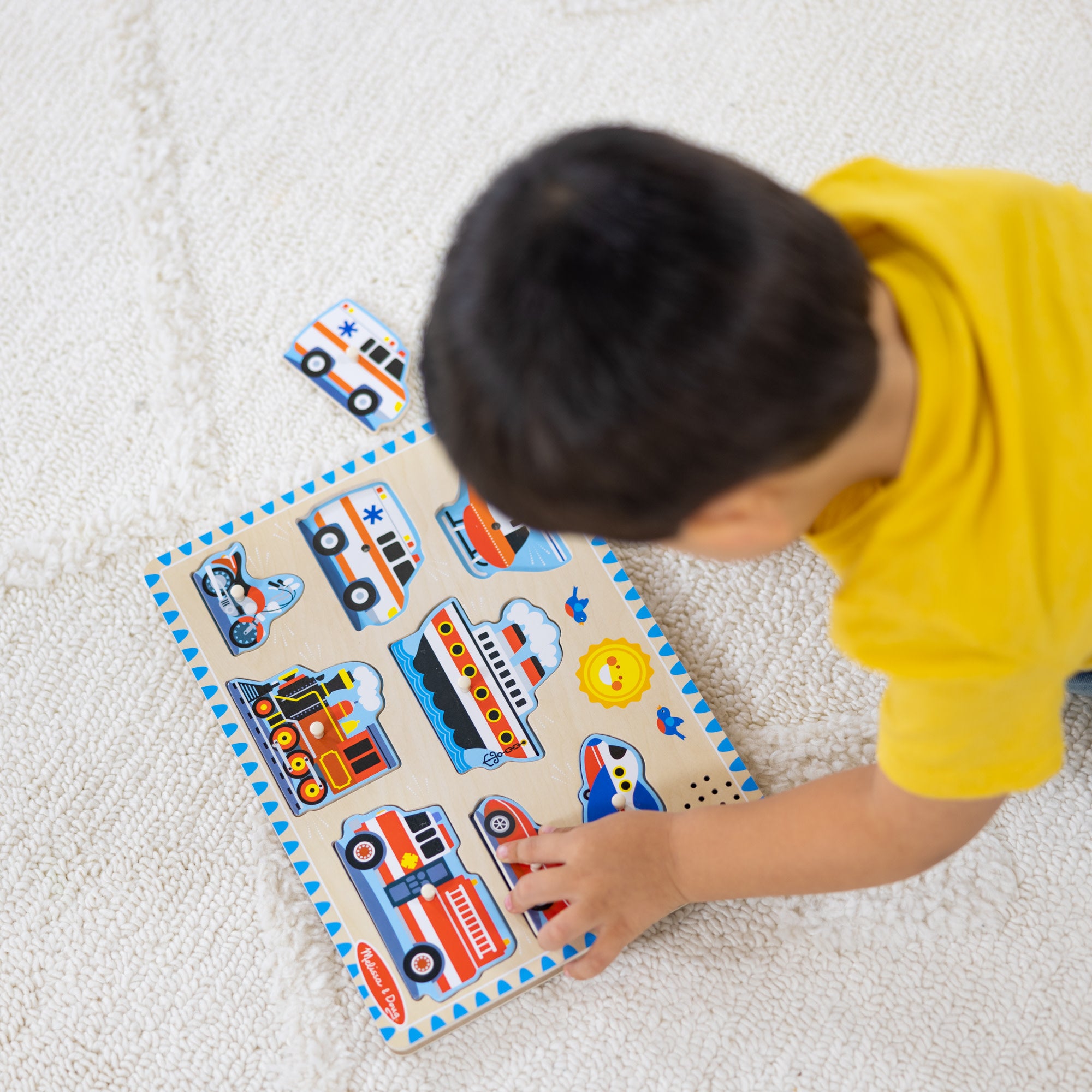 Wooden Sound Puzzle 2-Pack ?C Farm Animals. Vehicles - Image 4