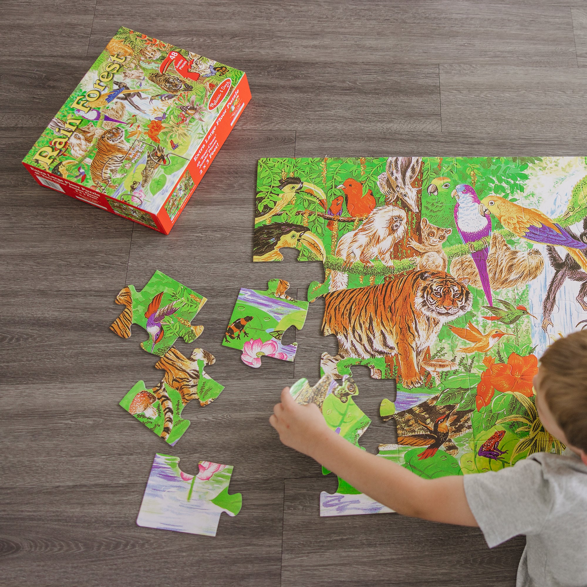 Rainforest Floor Puzzle - 48 Pieces - Image 9