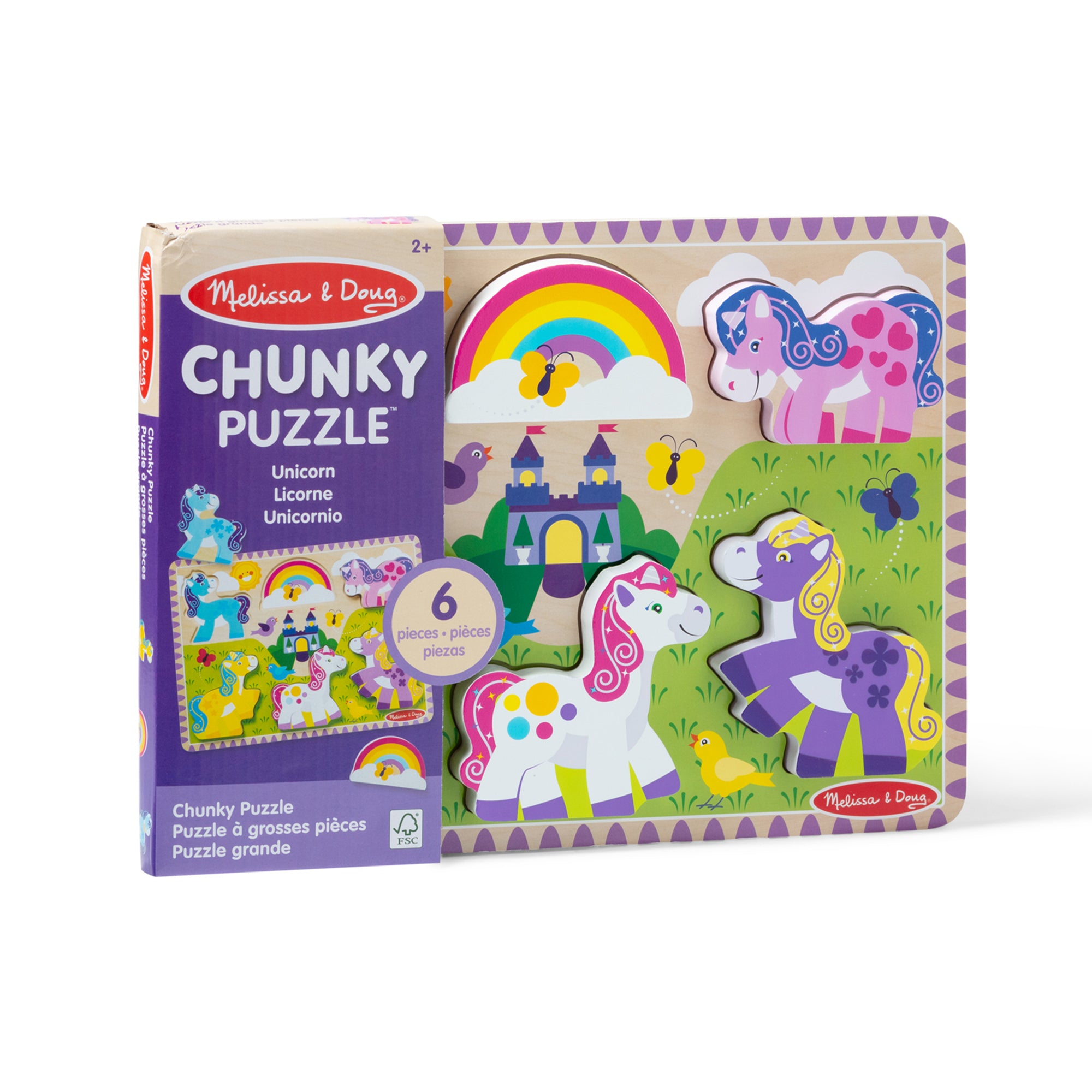 Unicorn Chunky Puzzle ?C 6 Pieces - Image 3