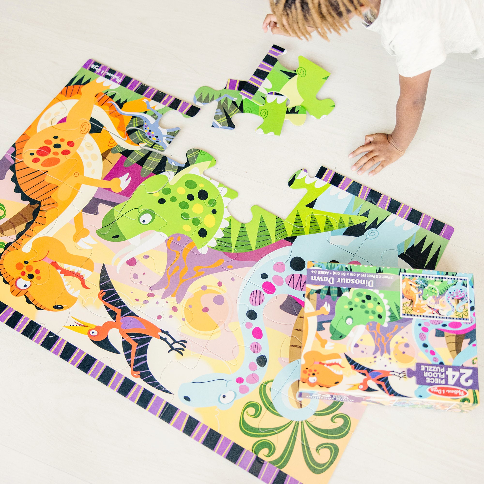 Dinosaur Dawn Floor Puzzle - 24 Pieces - Image 5