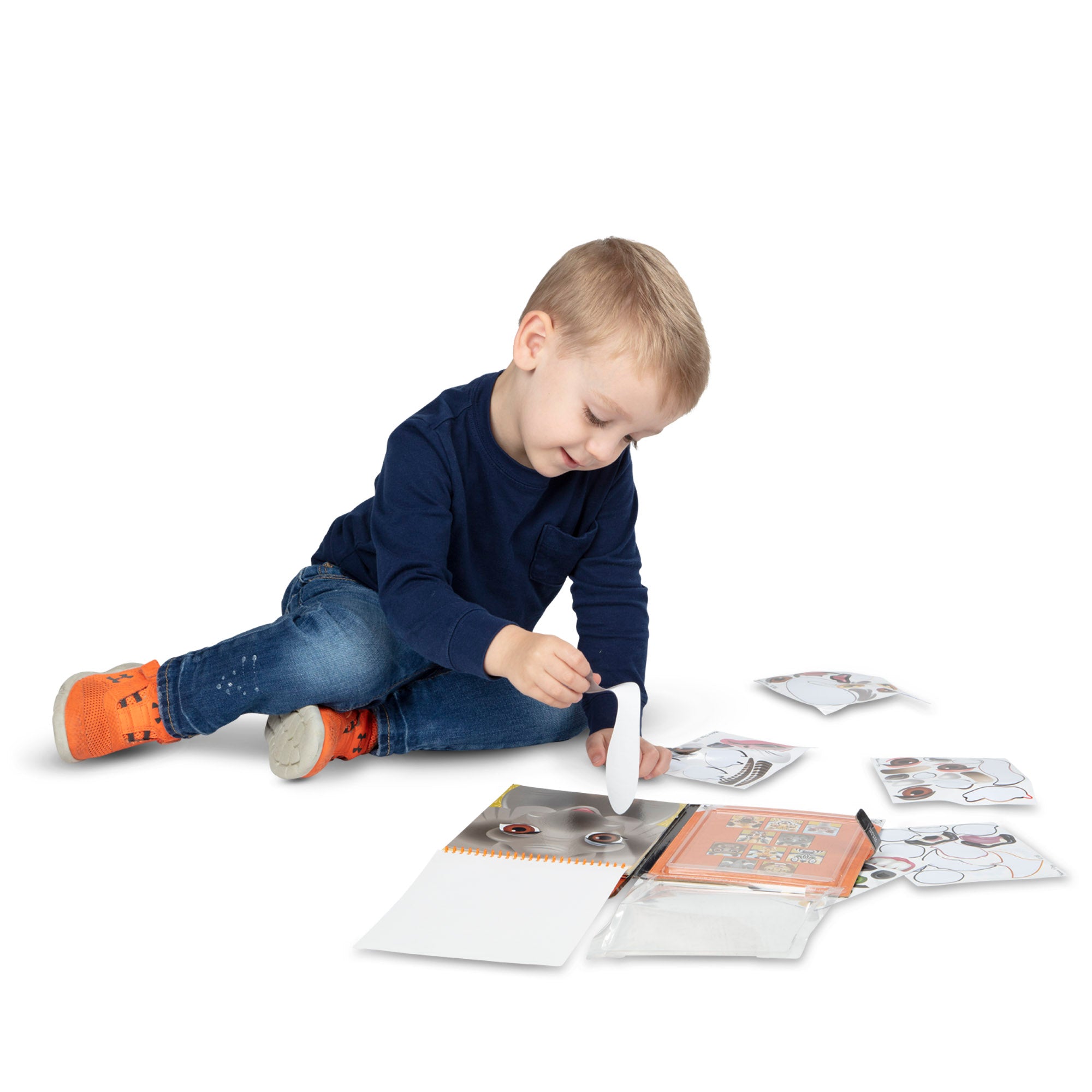 Make-a-Face ?C Safari Reusable Sticker Pad ?C On the Go Travel Activity - Image 8