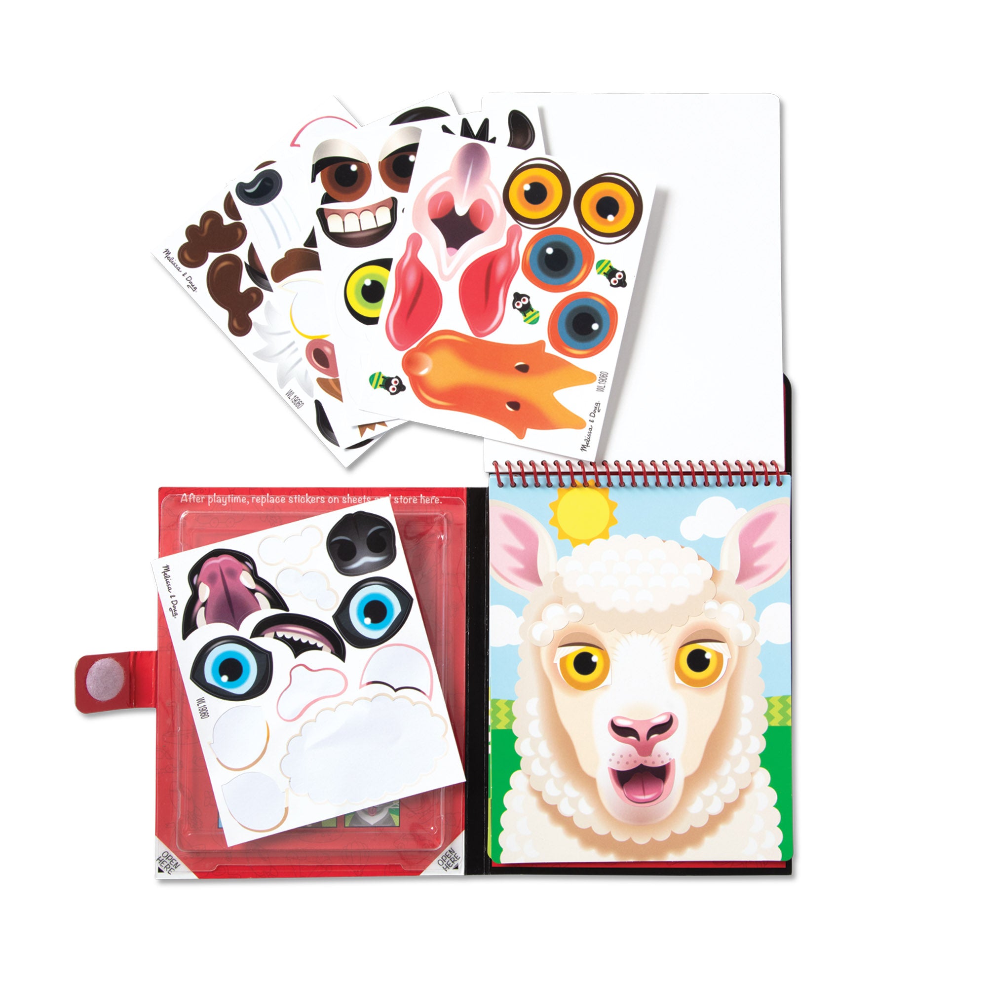 Make-a-Face ?C Farm Reusable Sticker Pad ?C On the Go Travel Activity - Image 4