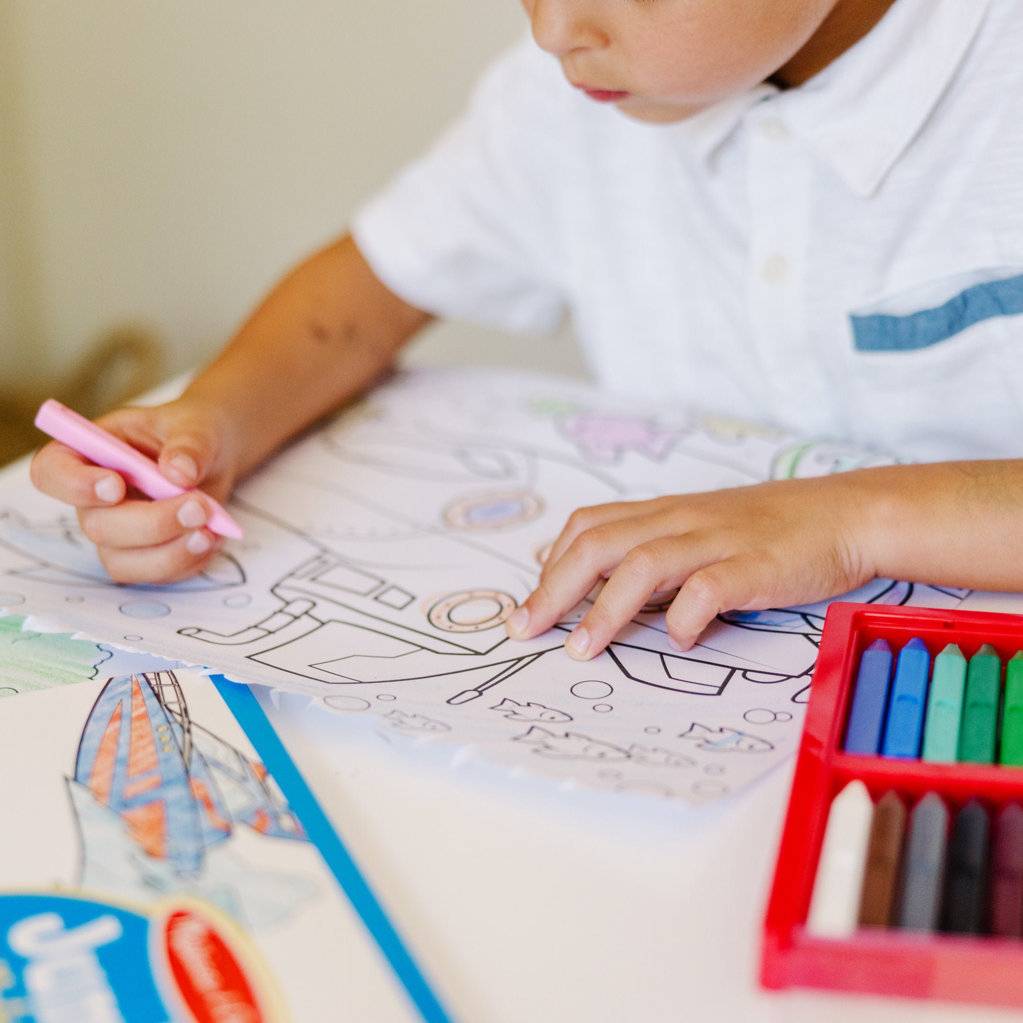 Jumbo Coloring Pad - Vehicles - Image 5