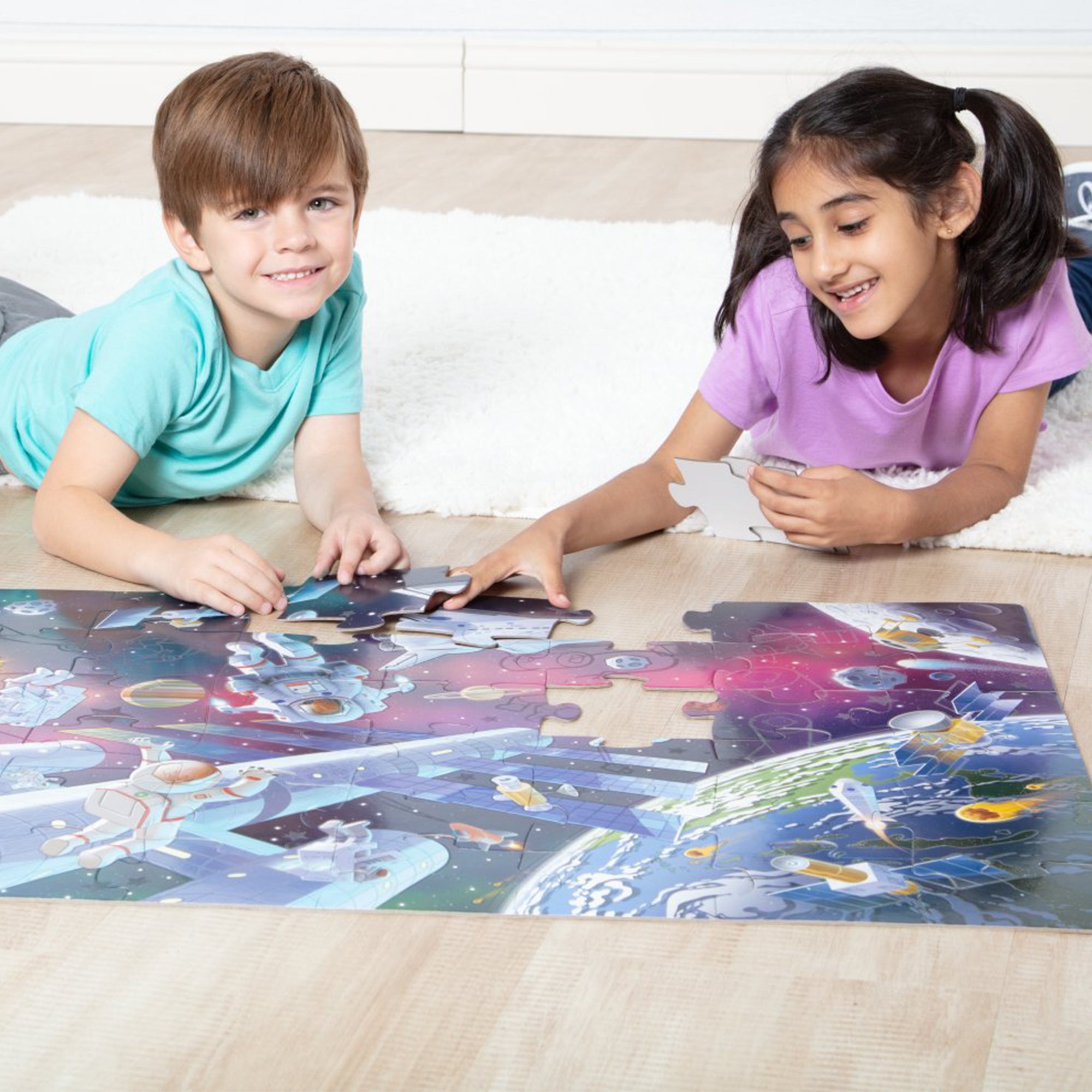 Outer Space Glow-in-the-Dark Floor Puzzle ?C 48 Pieces - Image 7