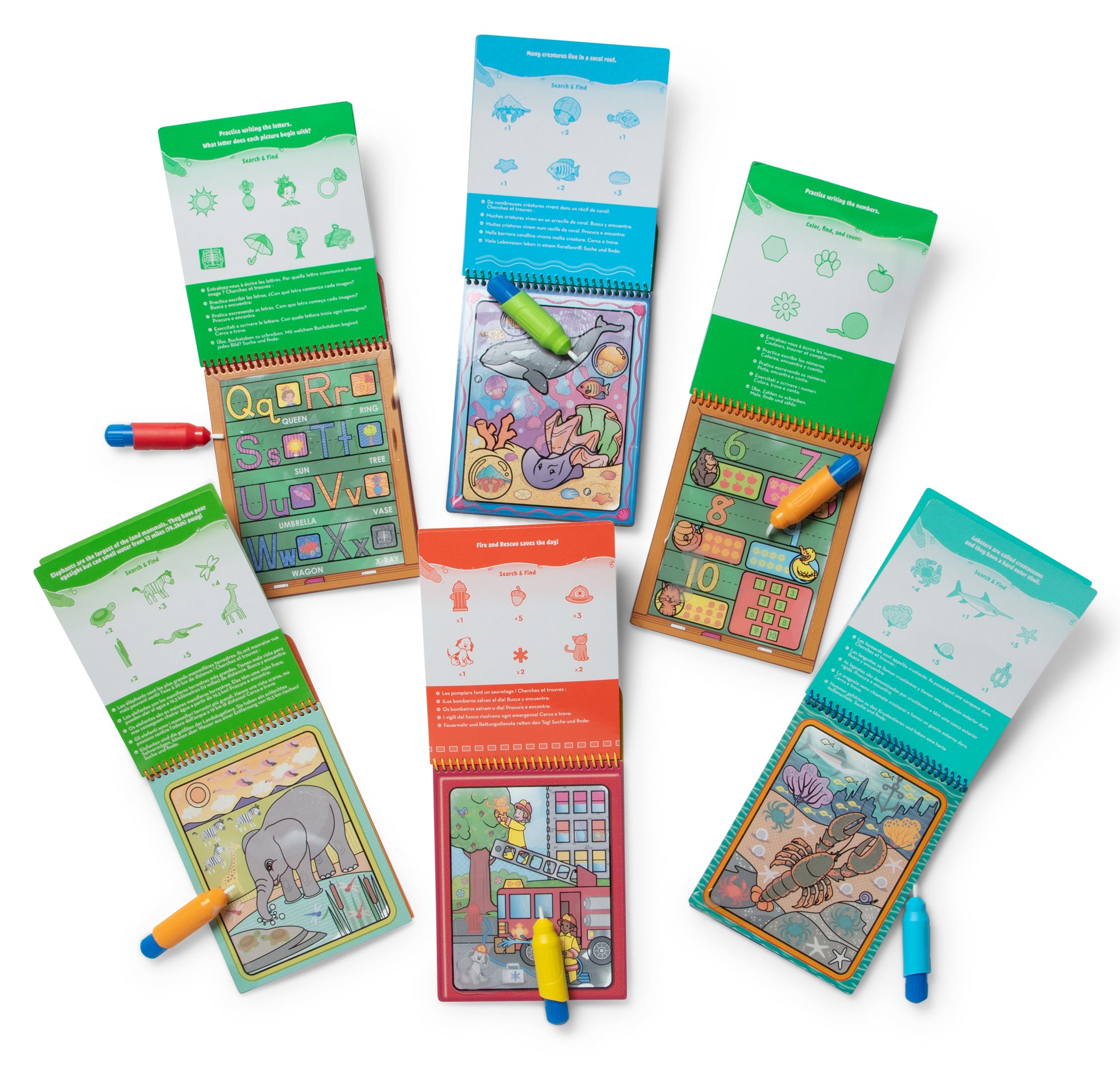 Water WOW! 6-Pack ?C Animals. Vehicles. Alphabet. Numbers. Safari. Under the Sea - Image 3