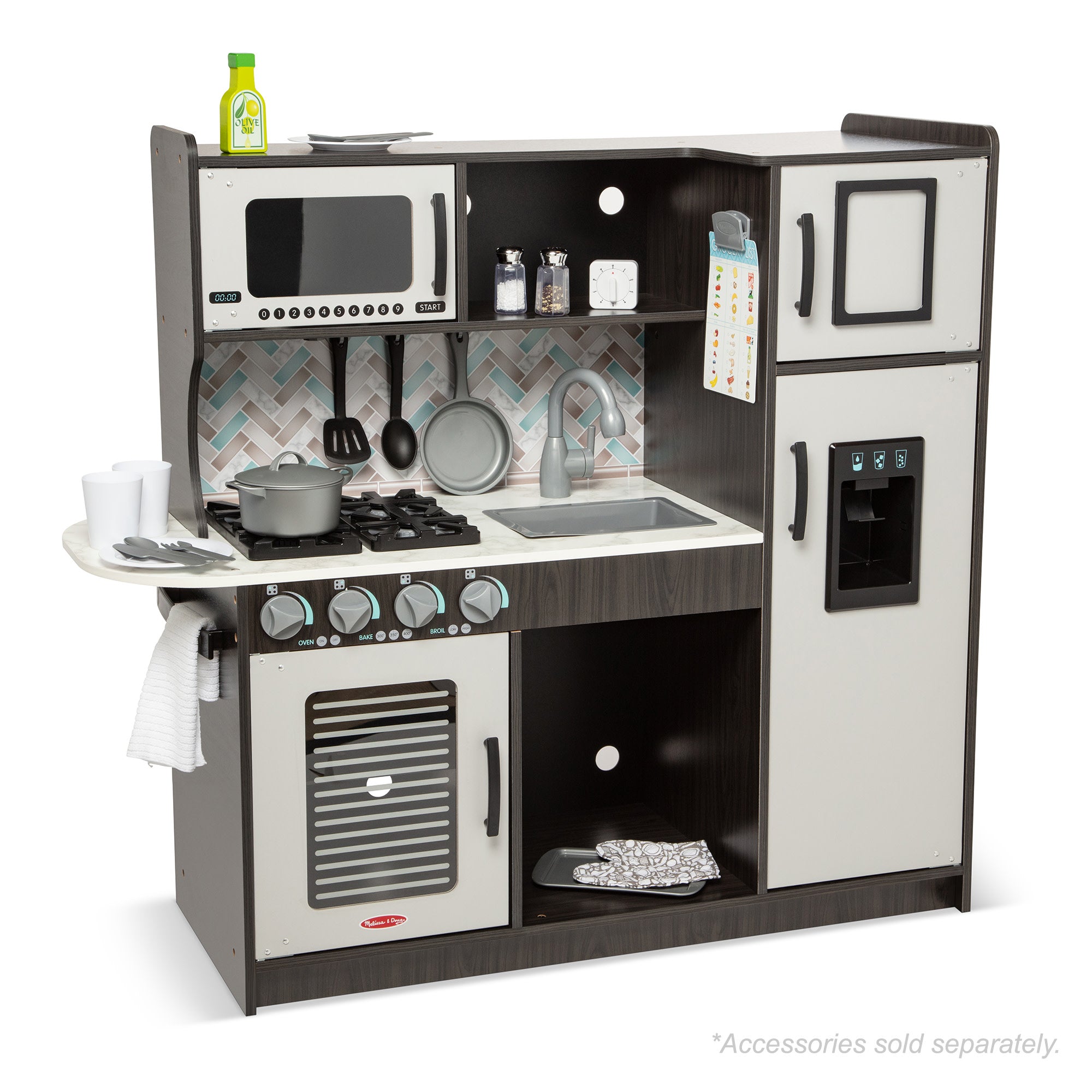 Wooden Chef's Kitchen - Charcoal - Image 4