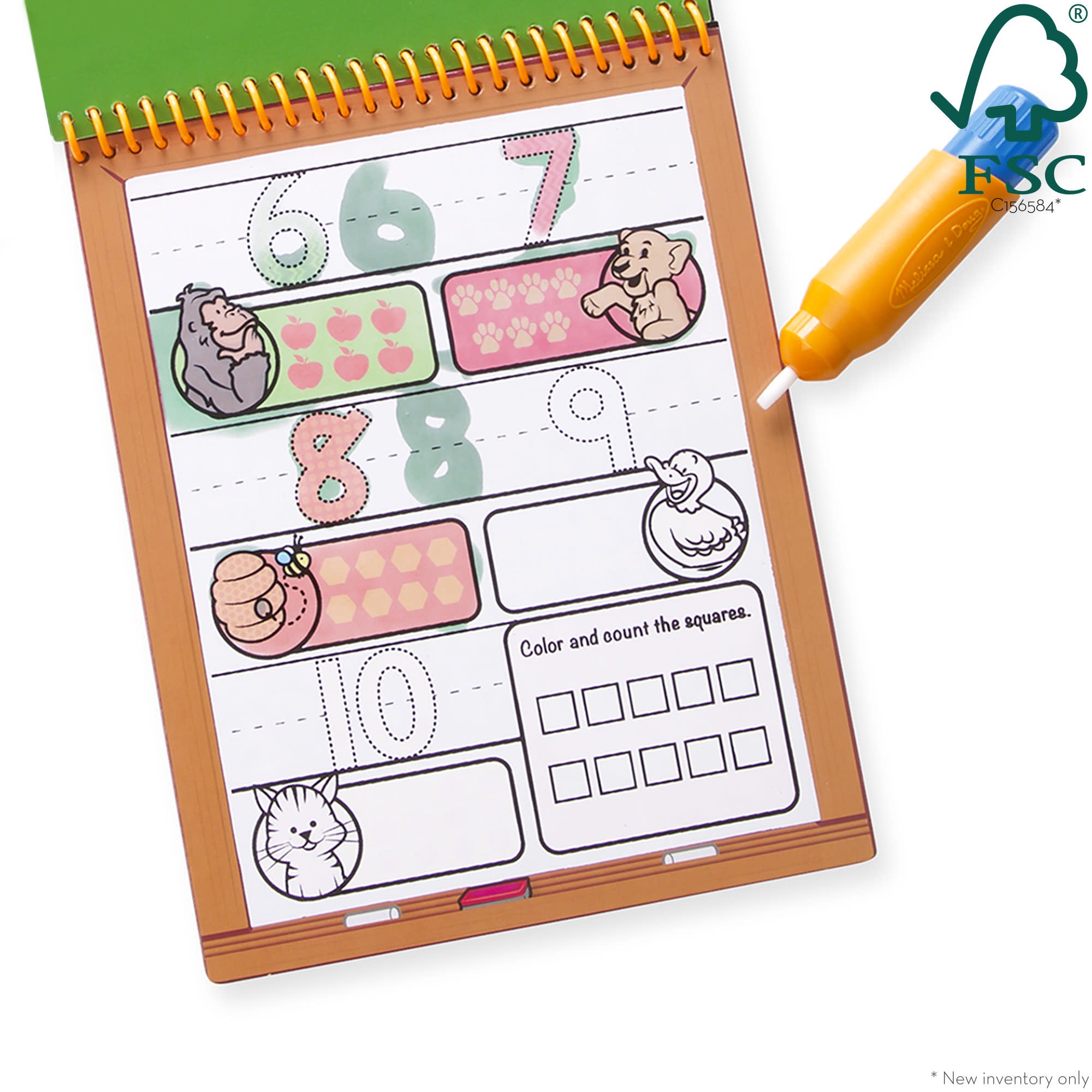 Water Wow! Water-Reveal Activity Pad - Numbers - Image 3