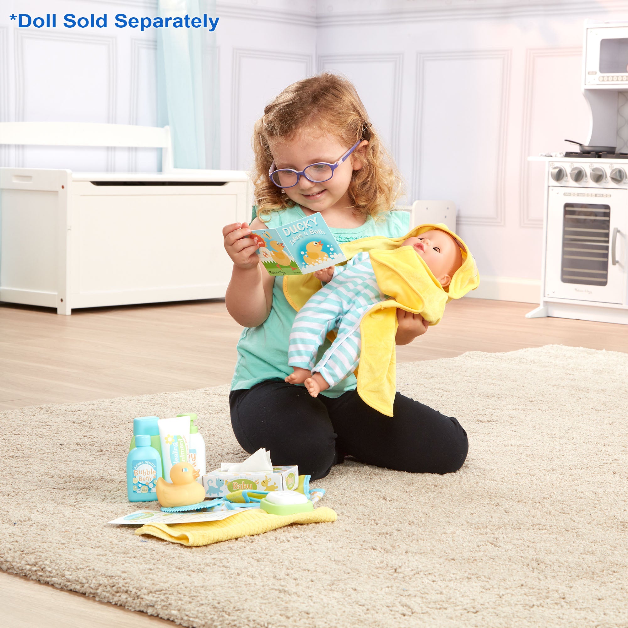 Mine to Love Changing & Bathtime Play Set - Image 10