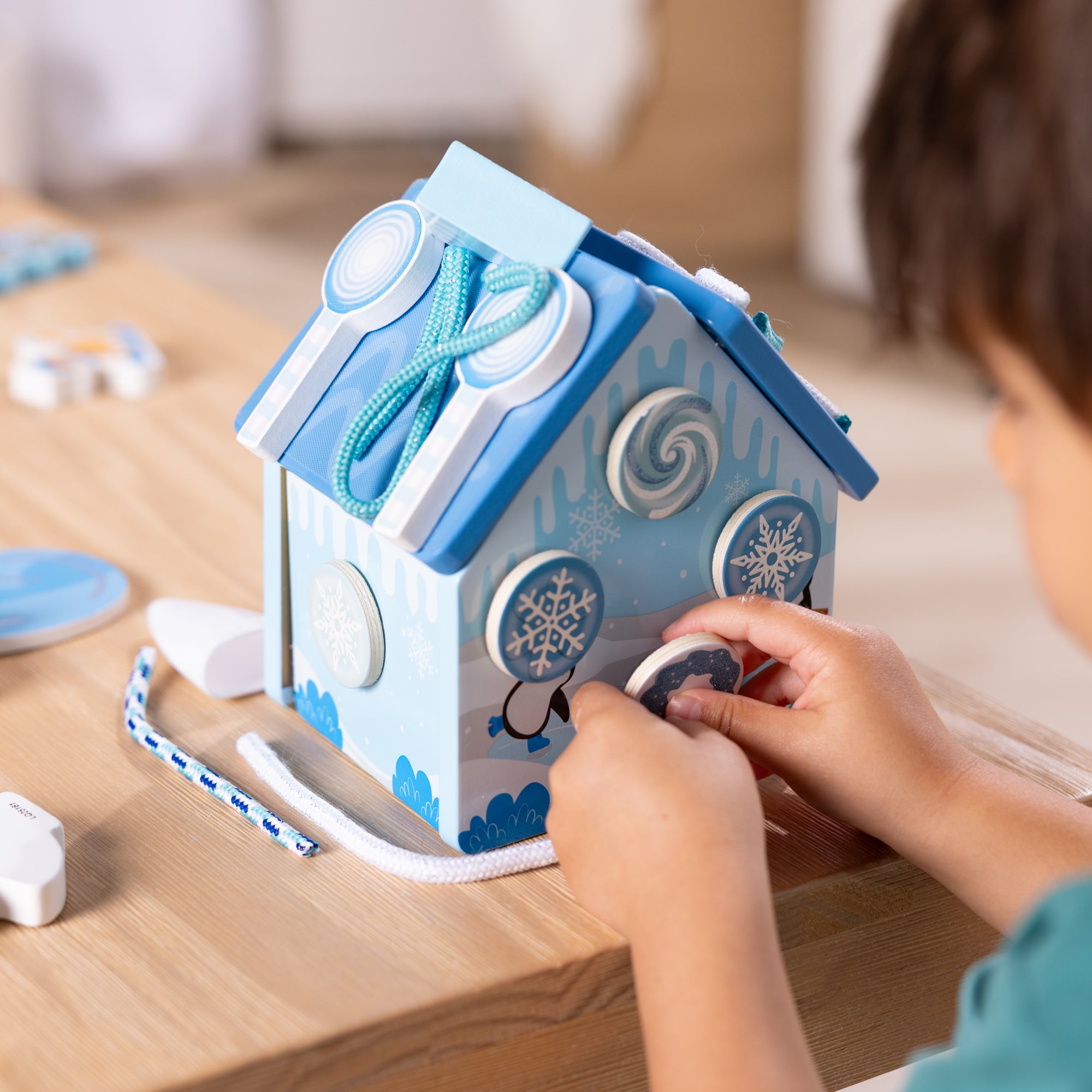 Wooden Gingerbread House Play Set ?C Winter Frost - Image 6