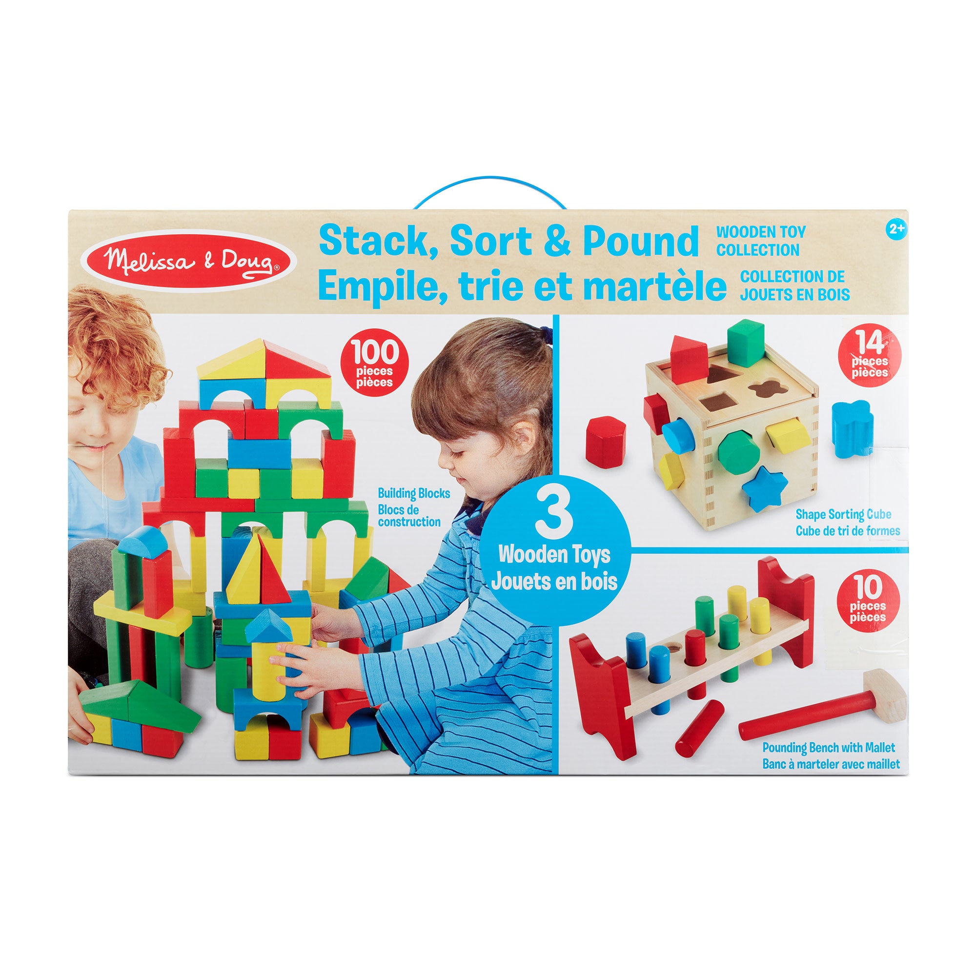 Stack. Sort & Pound Wooden Toy Collection - Image 3
