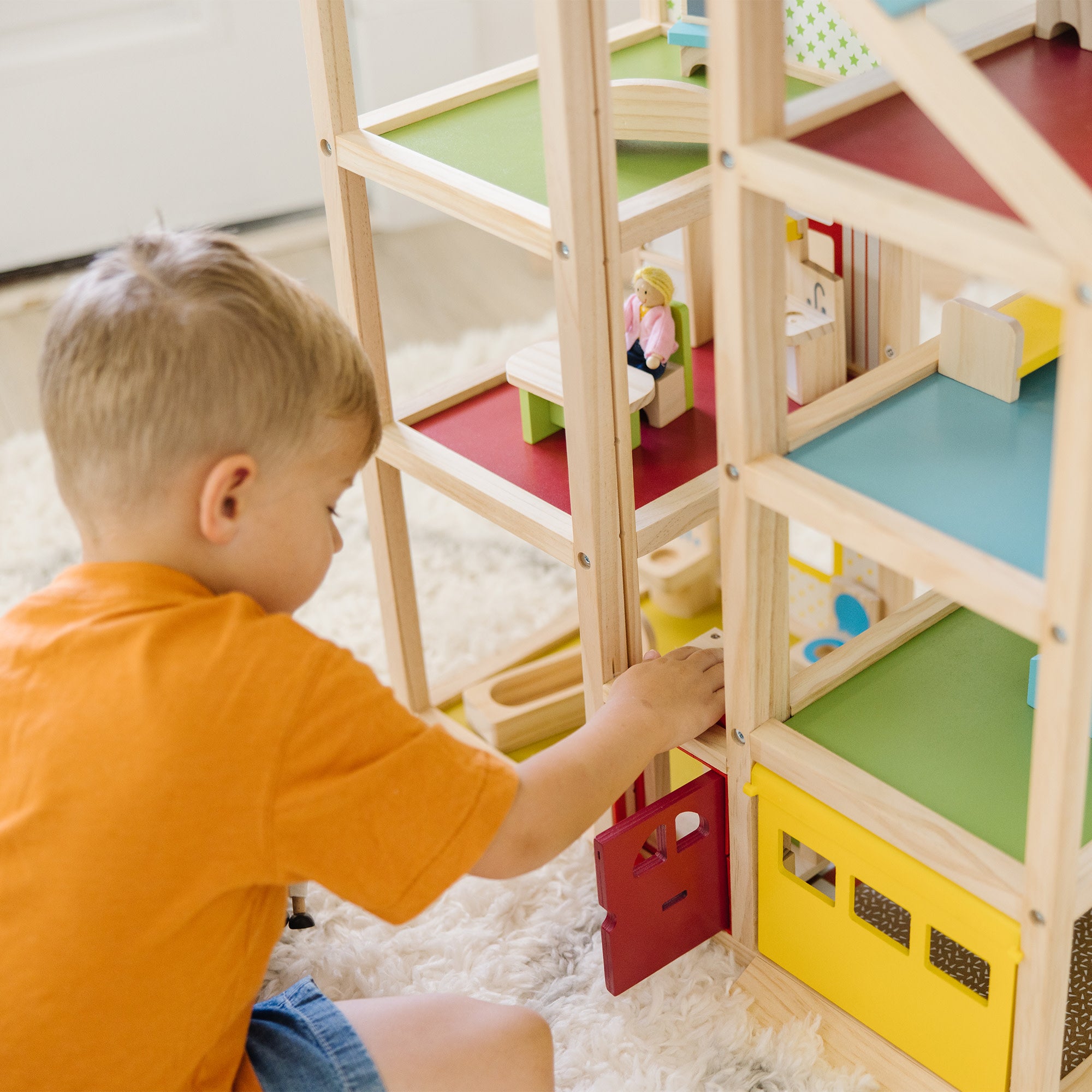 Wooden Hi-Rise Dollhouse - Image 5