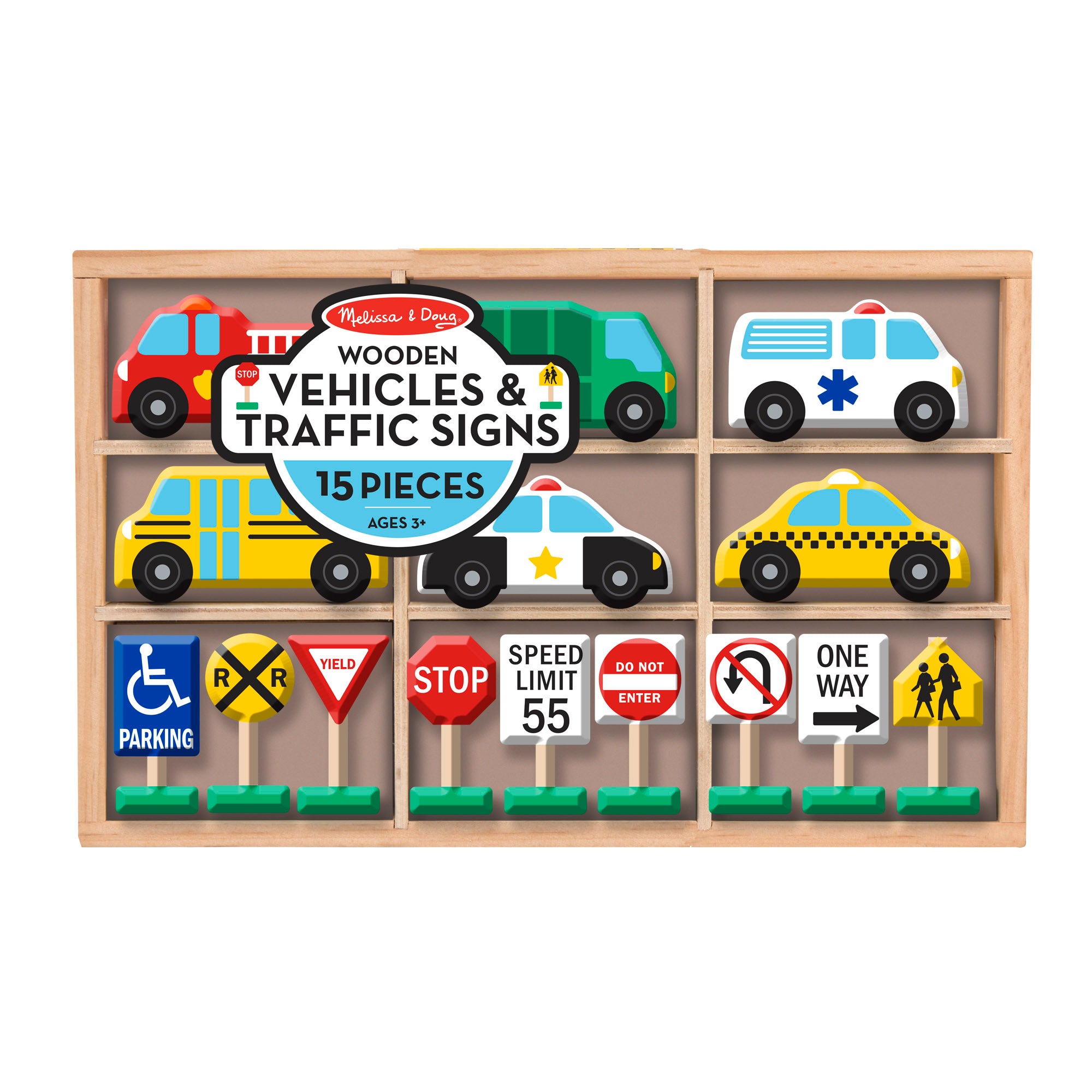 Wooden Vehicles and Traffic Signs - Image 3