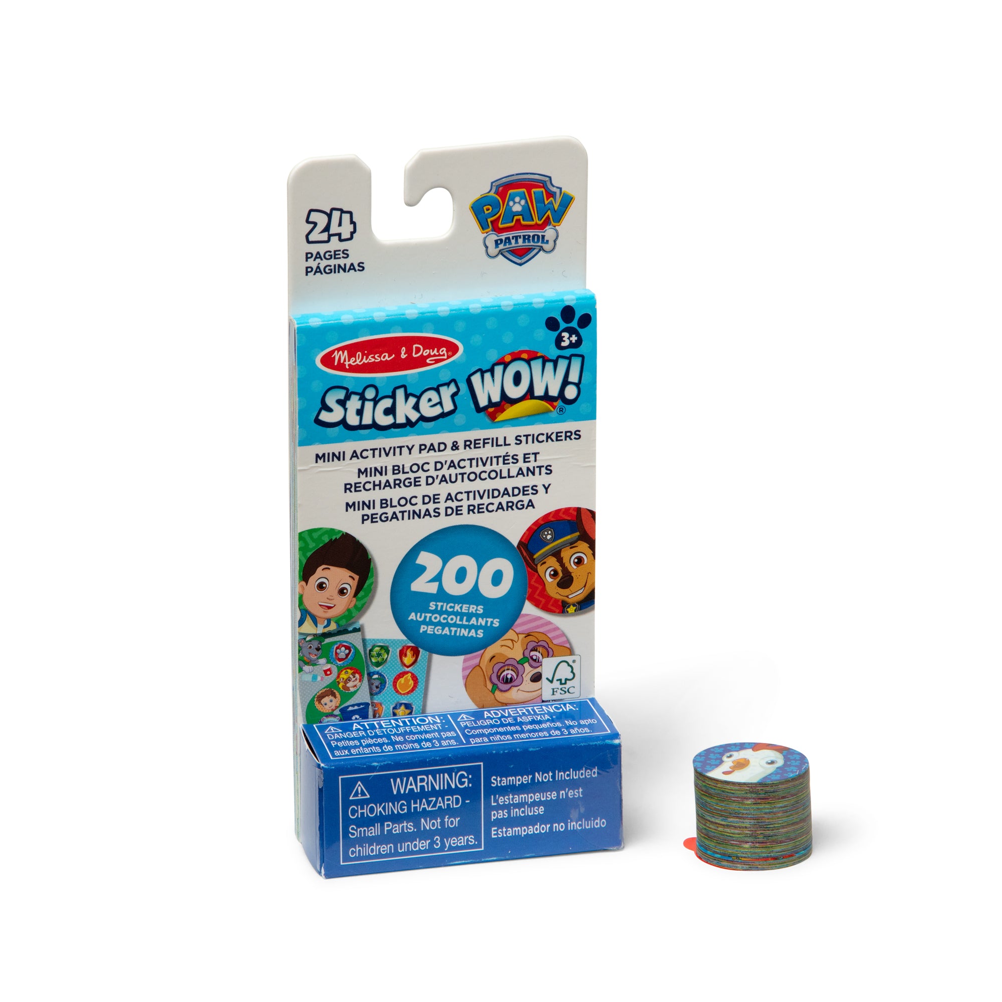 Sticker WOW!? Mini Activity Pad & Refill Stickers - PAW Patrol (200+ Stickers. Stamper Not Included)
