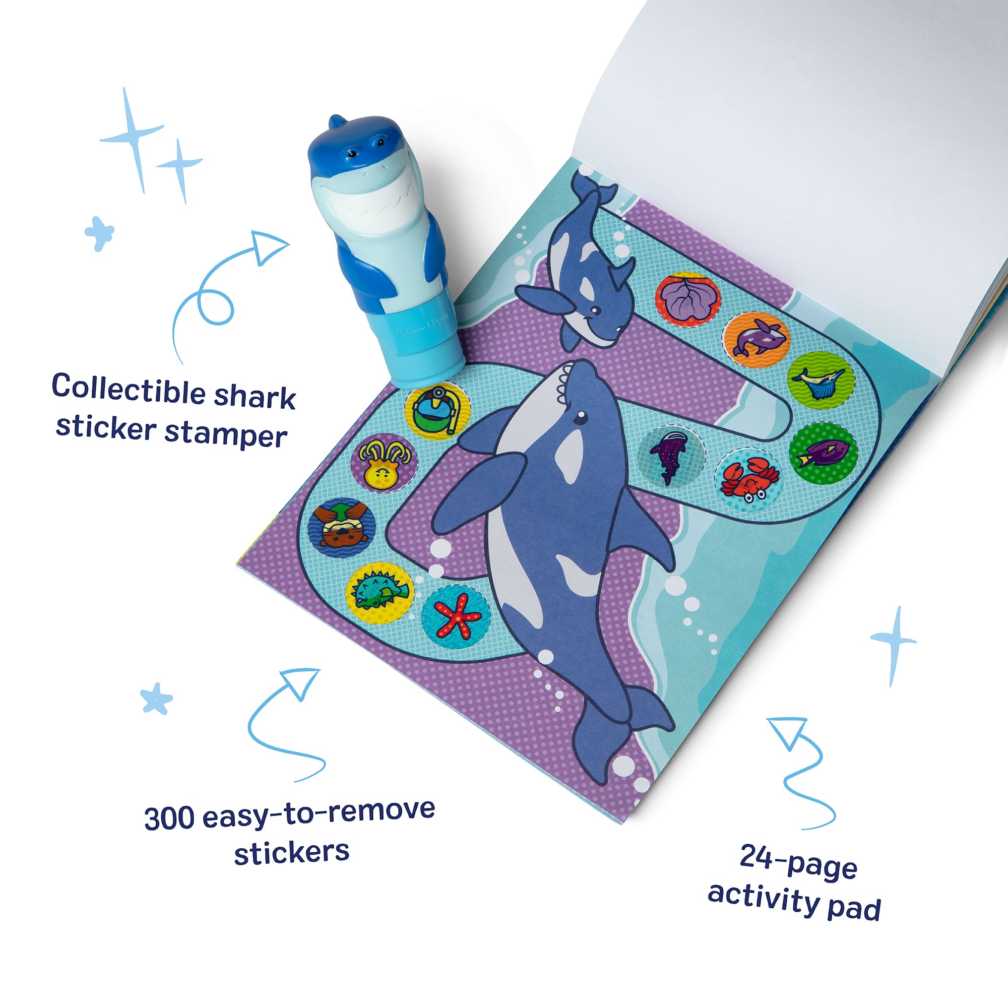 Sticker WOW!? Activity Pad & Sticker Stamper - Shark - Image 6
