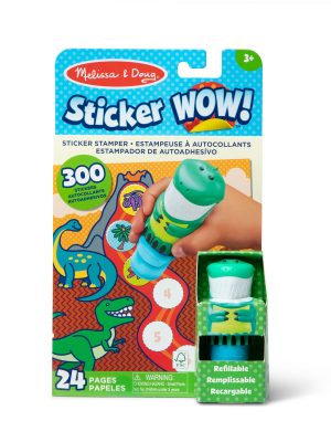 Sticker WOW!? Activity Pad & Sticker Stamper 12-PACK - Dinosaur