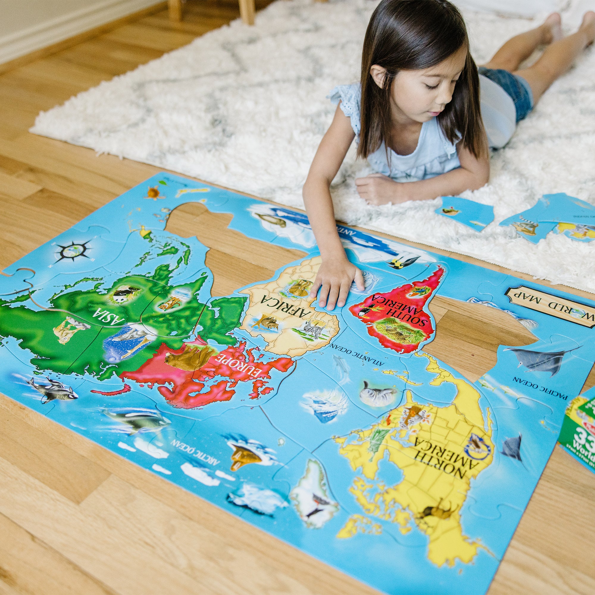 World Map Floor Puzzle - 33 Pieces - Image 6