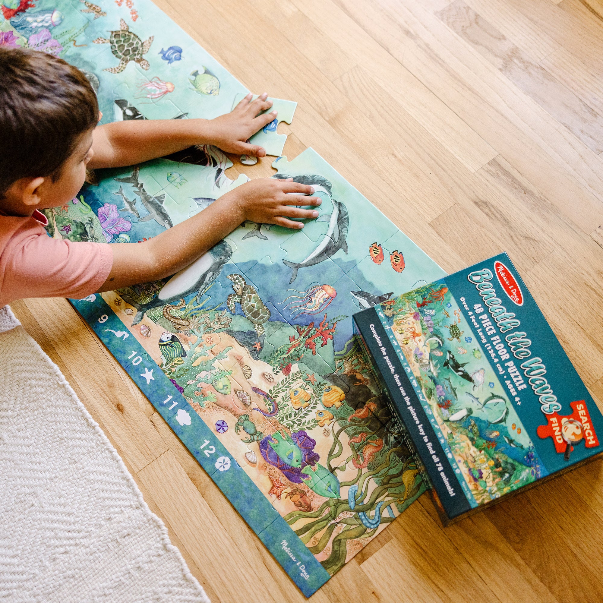 Search & Find Beneath the Waves Floor Puzzle - 48 Pieces - Image 5