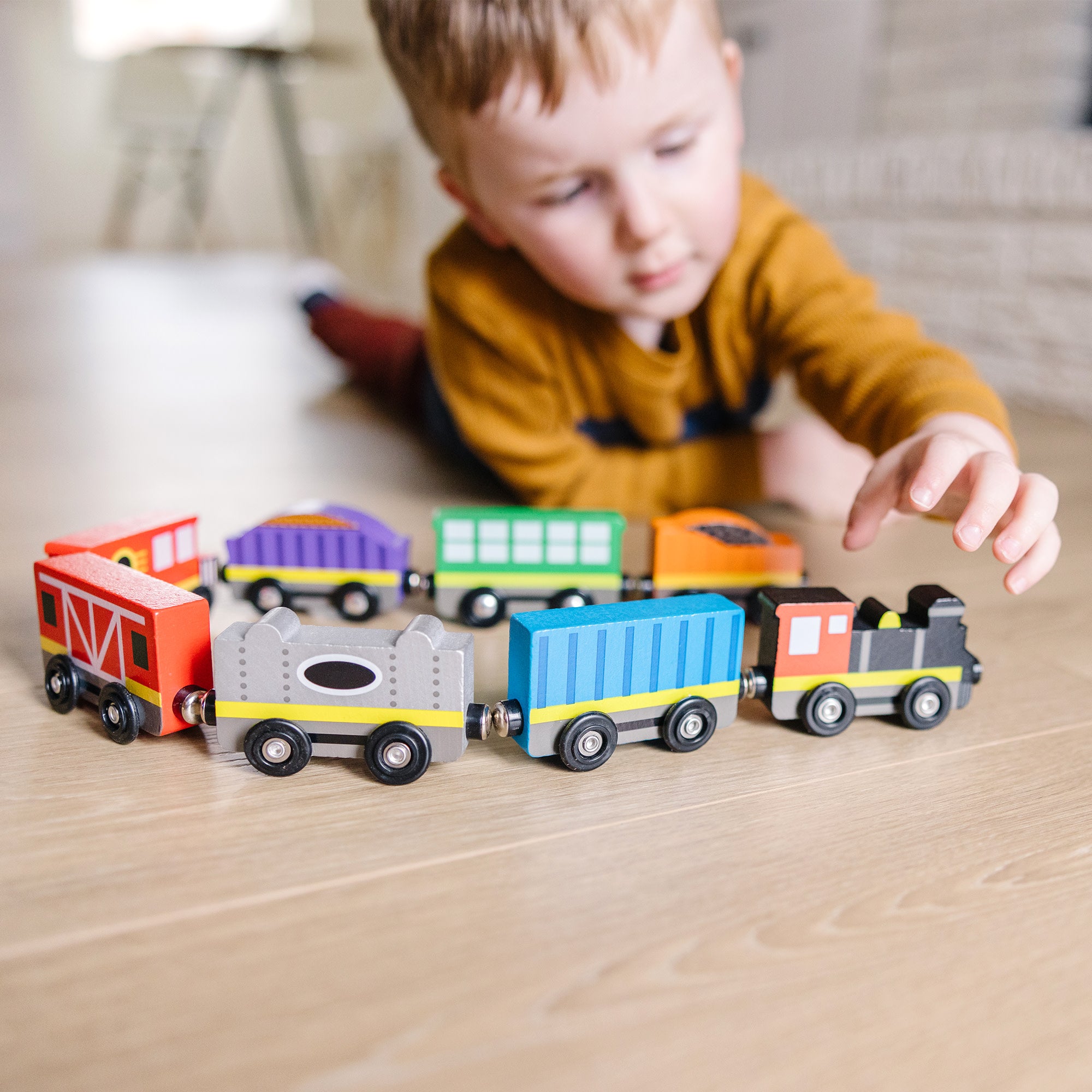 Magnetic Wooden Train Cars - Image 2