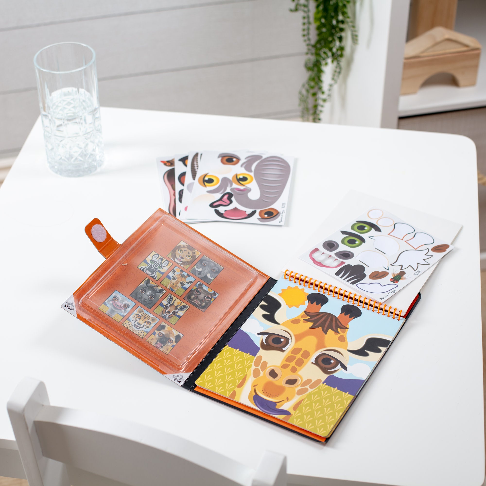 Make-a-Face ?C Safari Reusable Sticker Pad ?C On the Go Travel Activity - Image 9