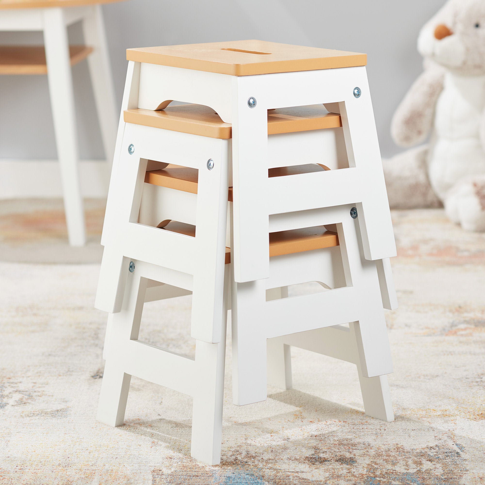 Wooden Stools ?C Set of 4 - Image 2