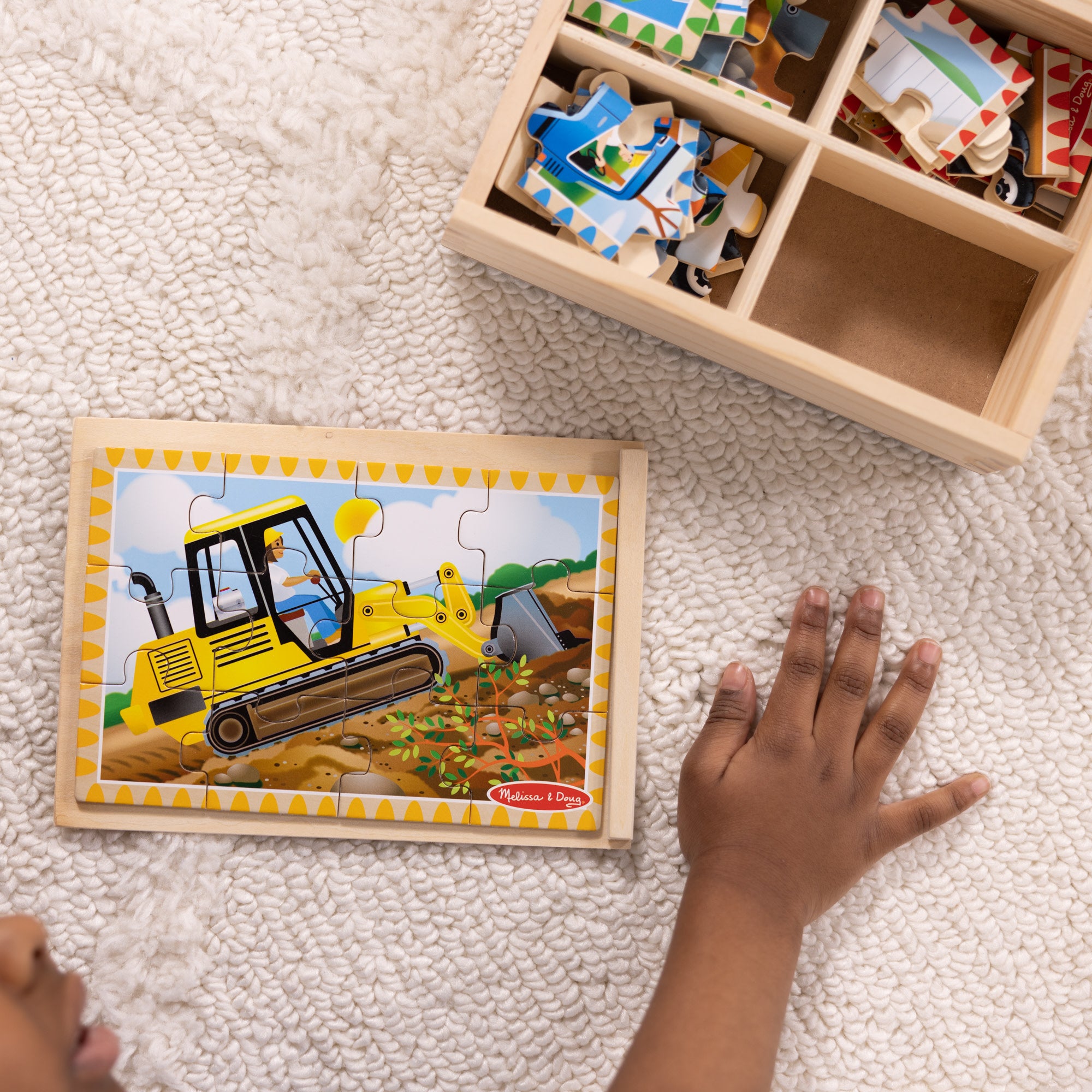 Wooden Jigsaw Puzzles in a Box - Construction - Image 4