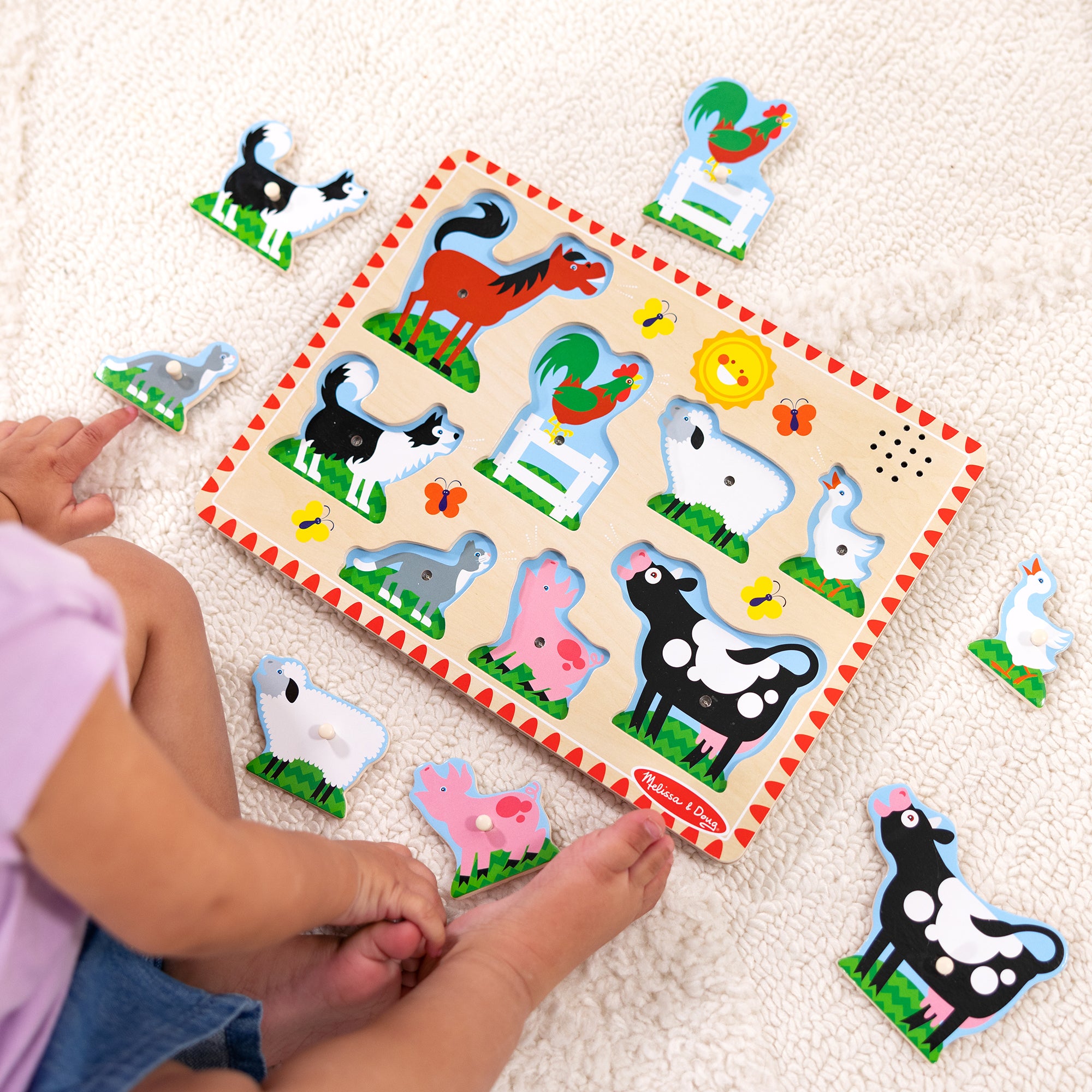 Wooden Sound Puzzle 2-Pack ?C Farm Animals. Vehicles - Image 10