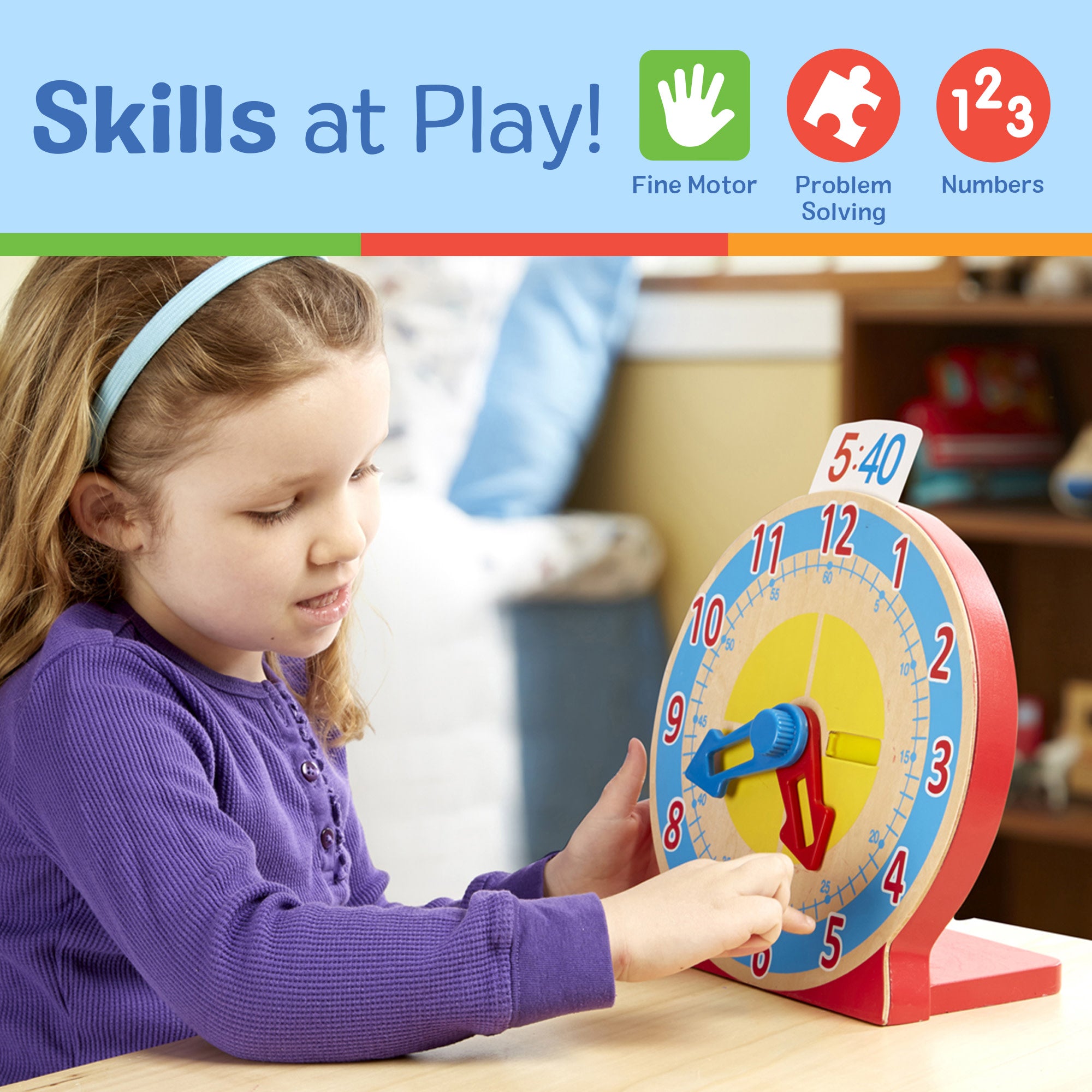 Turn & Tell Wooden Clock - Image 5