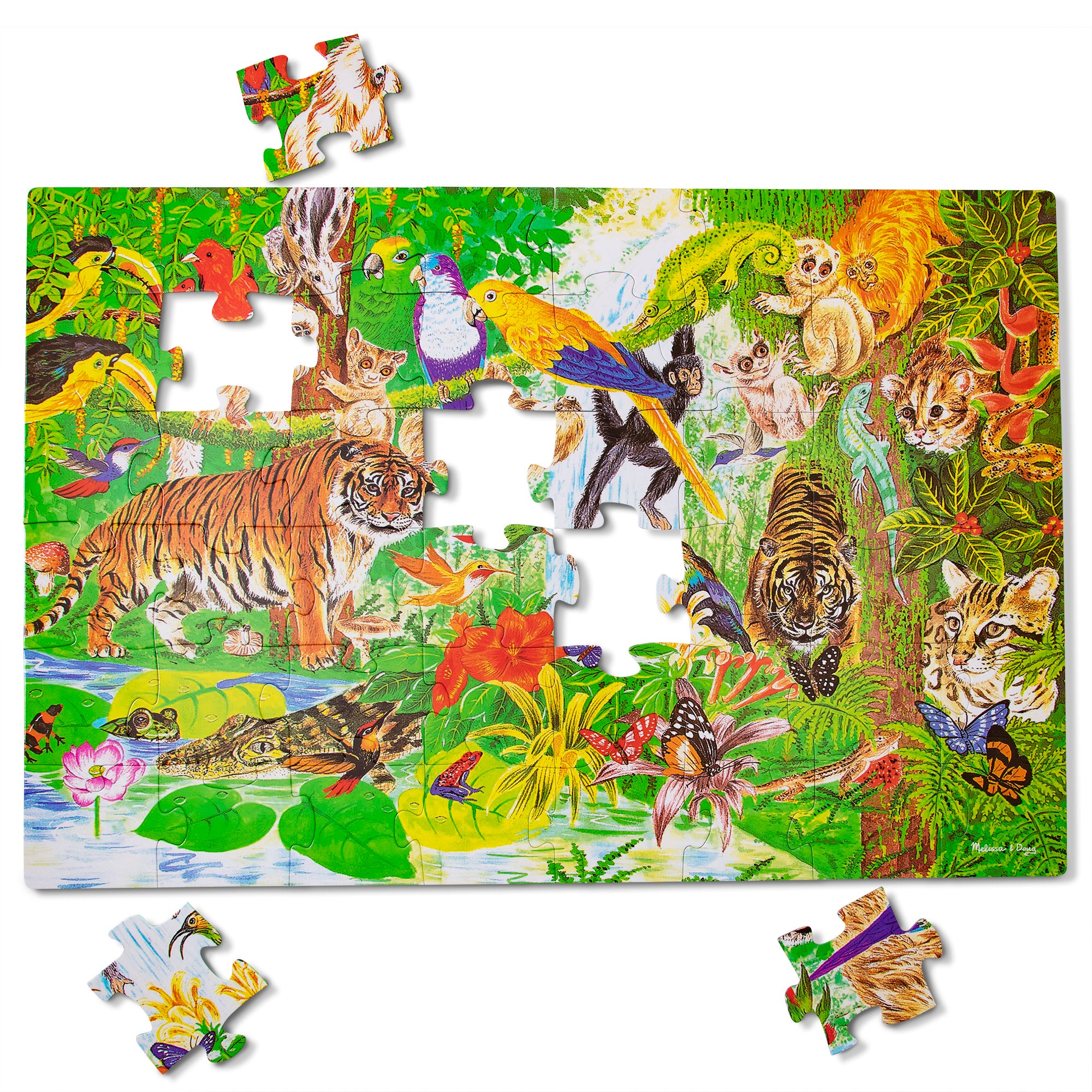 Rainforest Floor Puzzle - 48 Pieces - Image 4