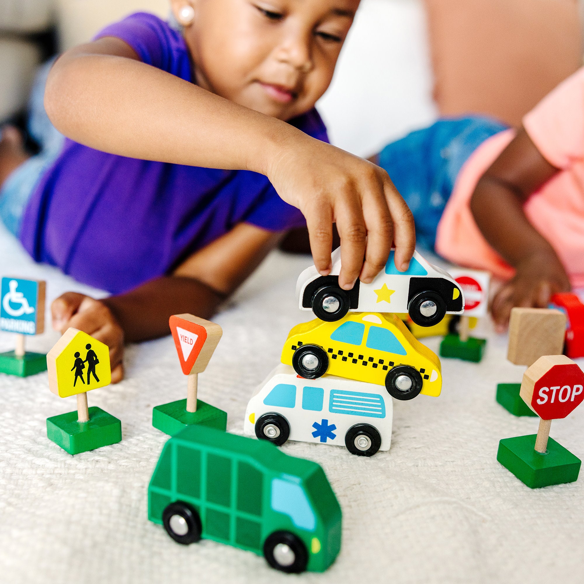Wooden Vehicles and Traffic Signs - Image 2