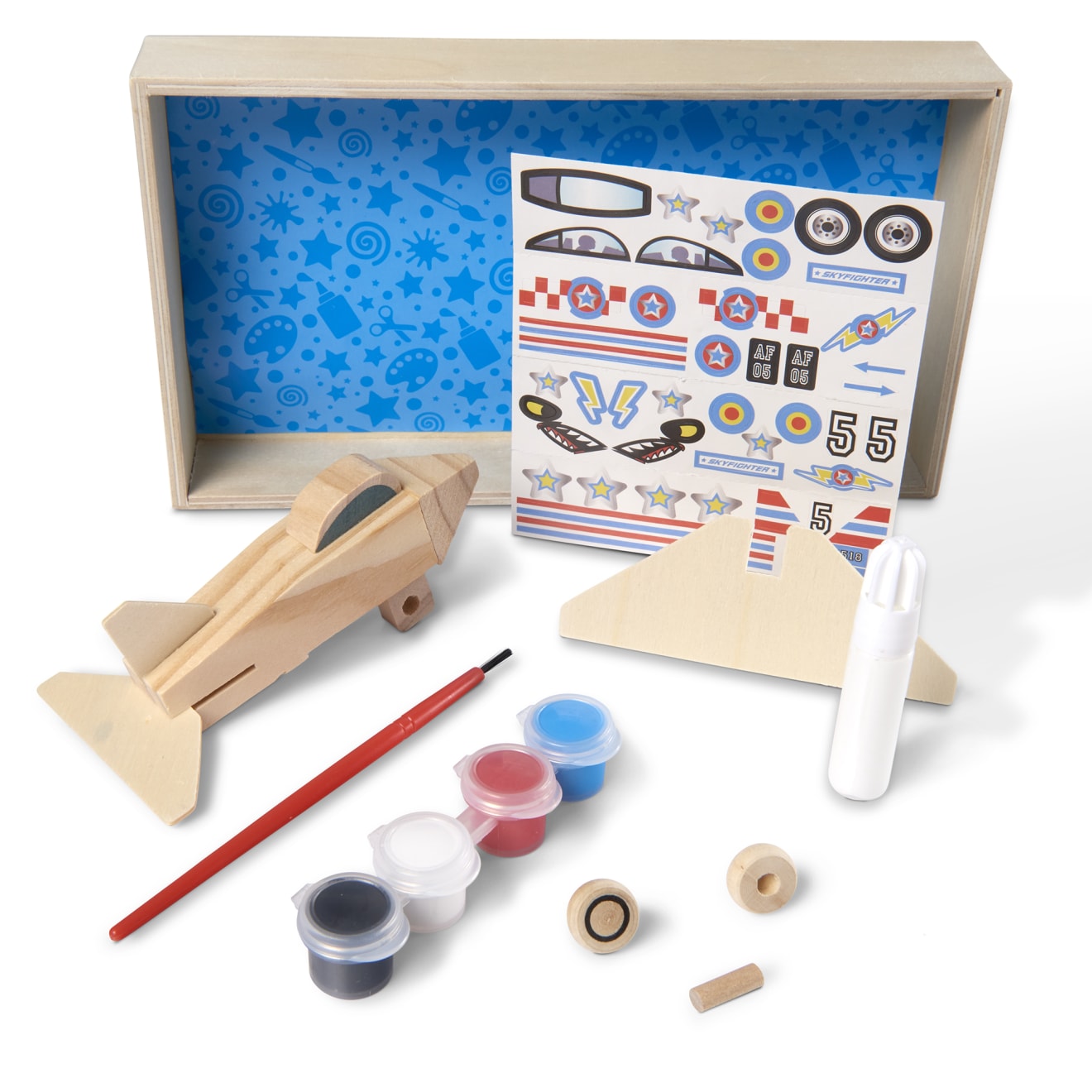 Decorate-Your-Own Wooden Plane - Image 3