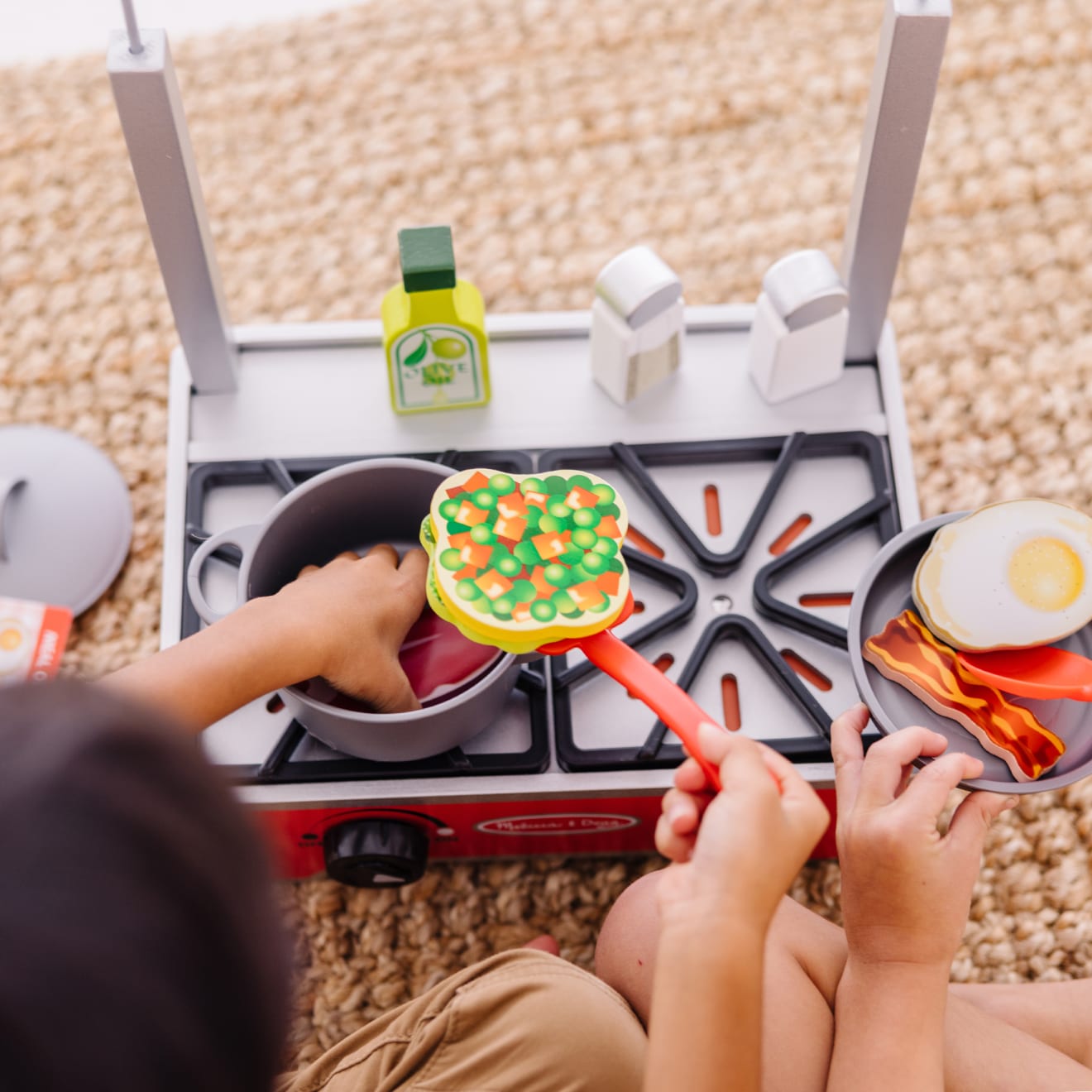Deluxe Wooden Cooktop Set - Image 2