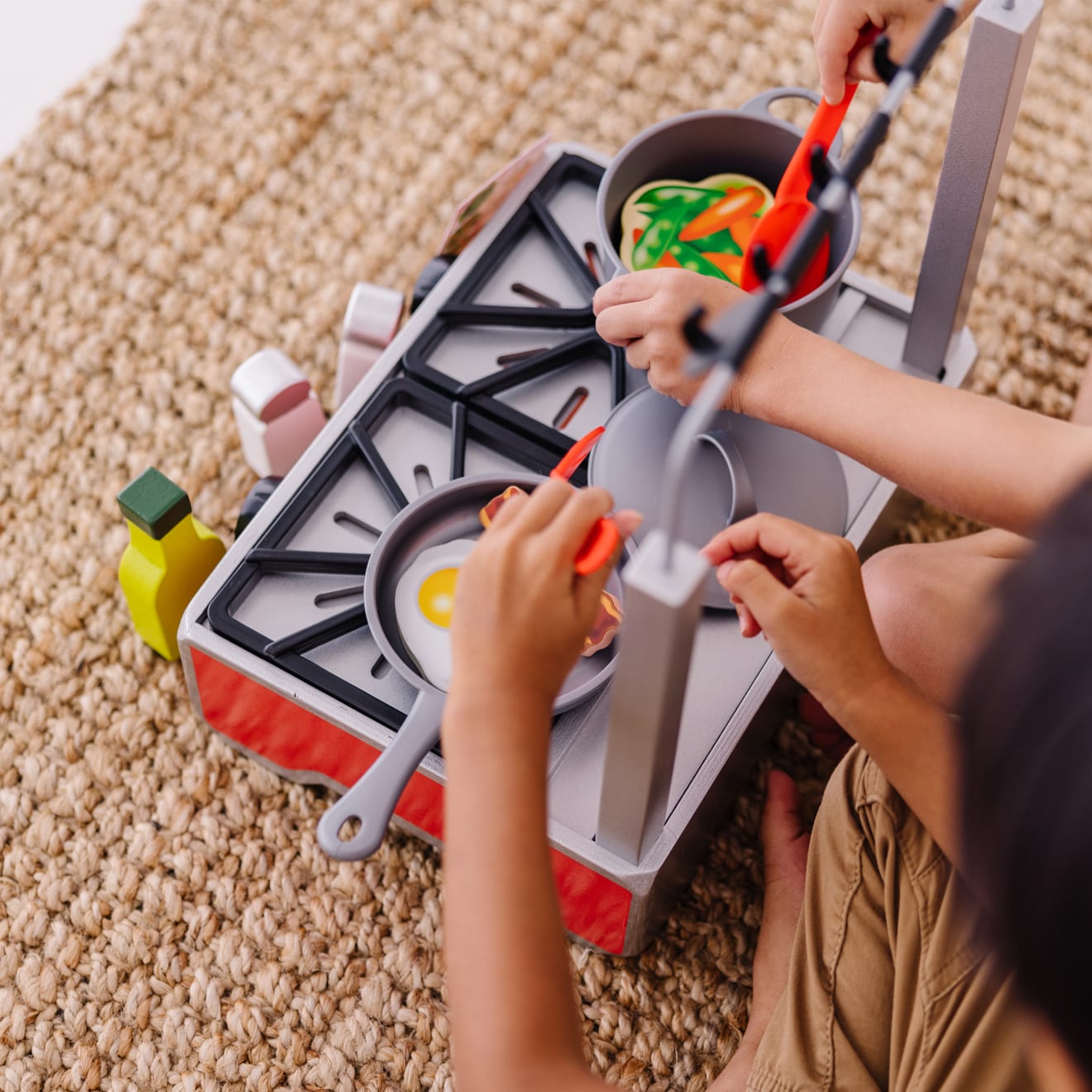 Deluxe Wooden Cooktop Set - Image 8