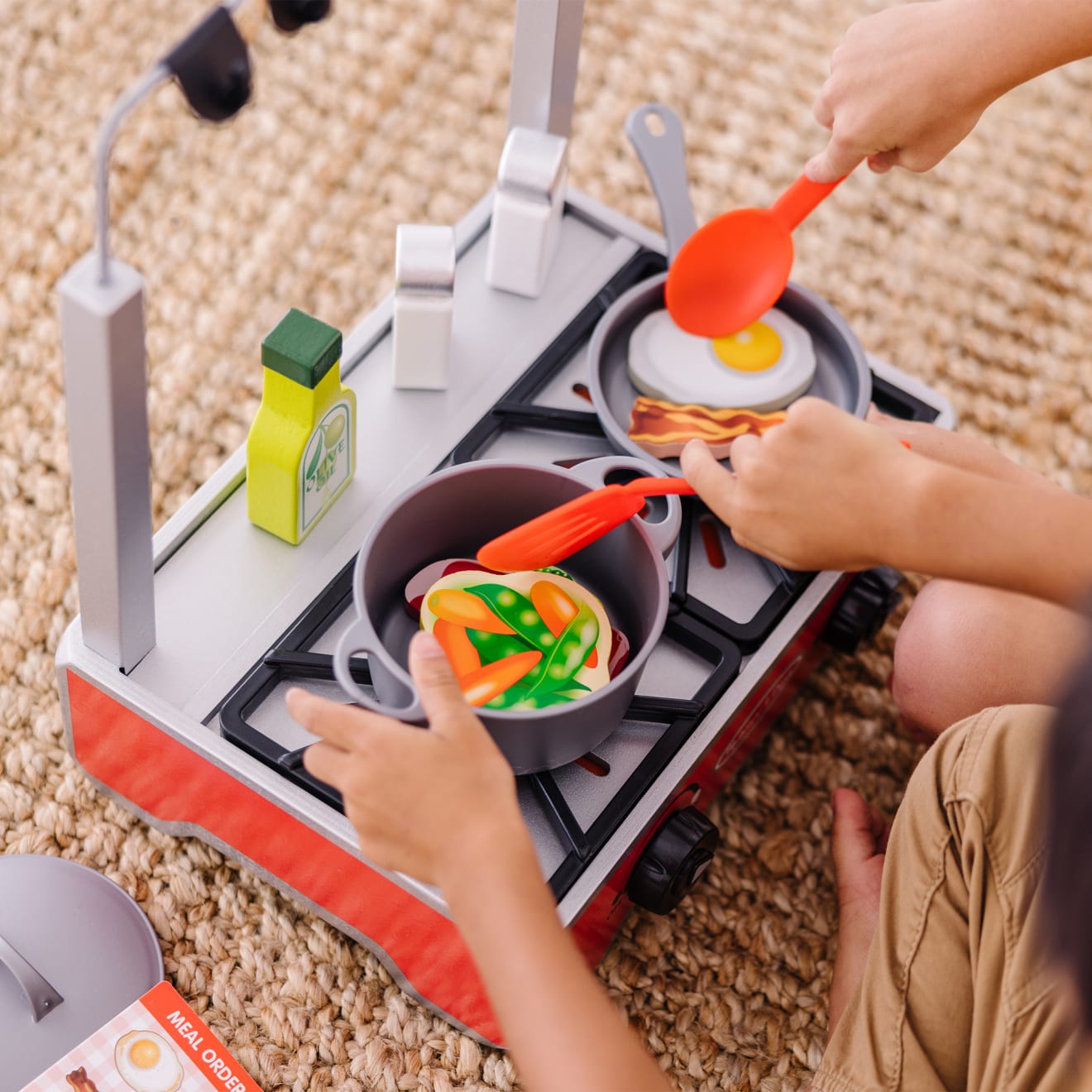 Deluxe Wooden Cooktop Set - Image 7