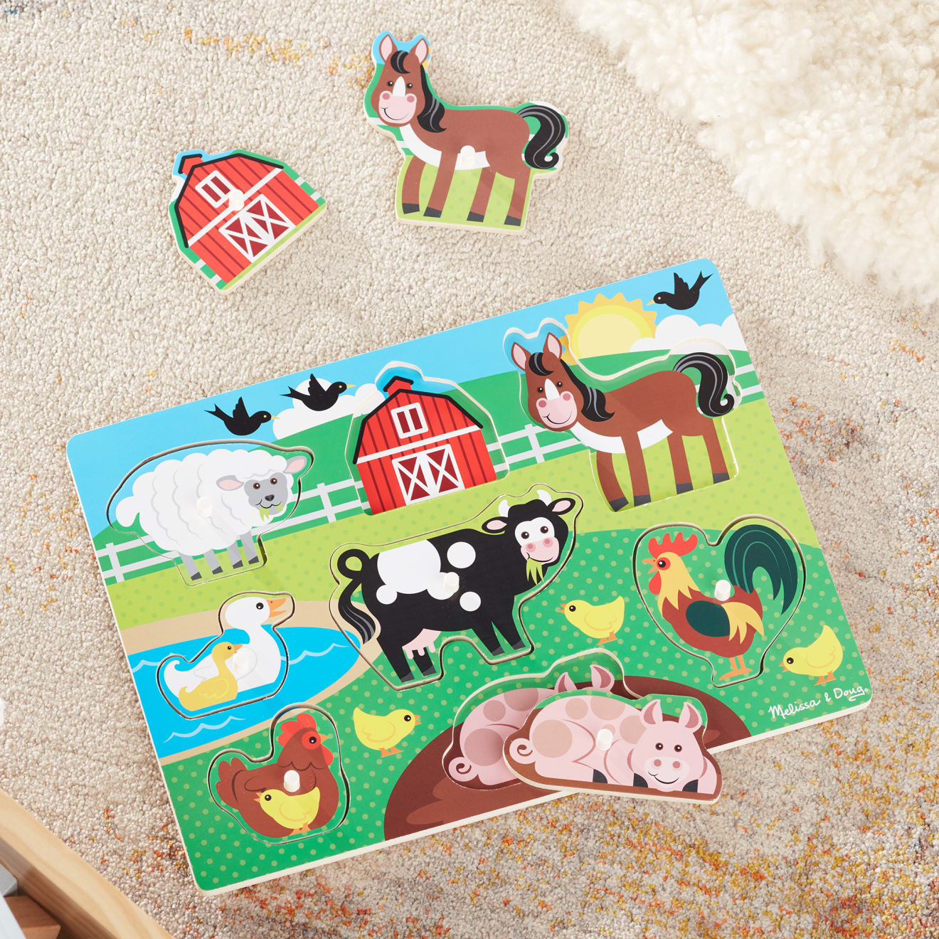 Farm Peg Puzzle - 8 pieces - Image 9
