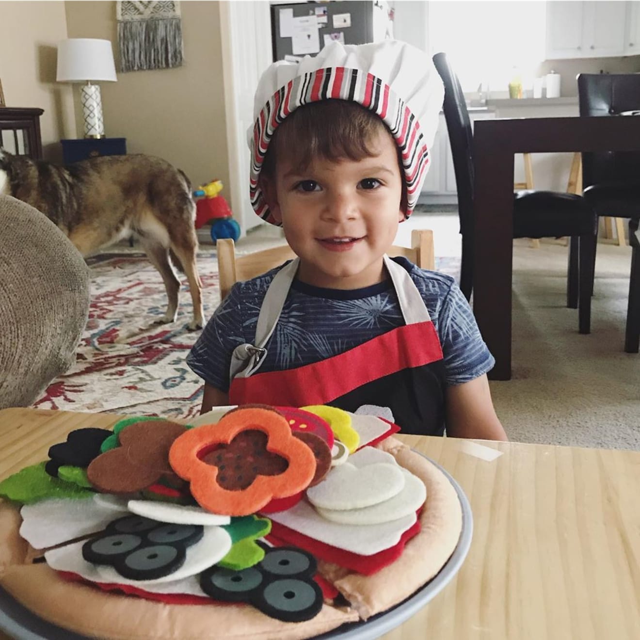 Felt Play Food - Pizza Set - Image 5