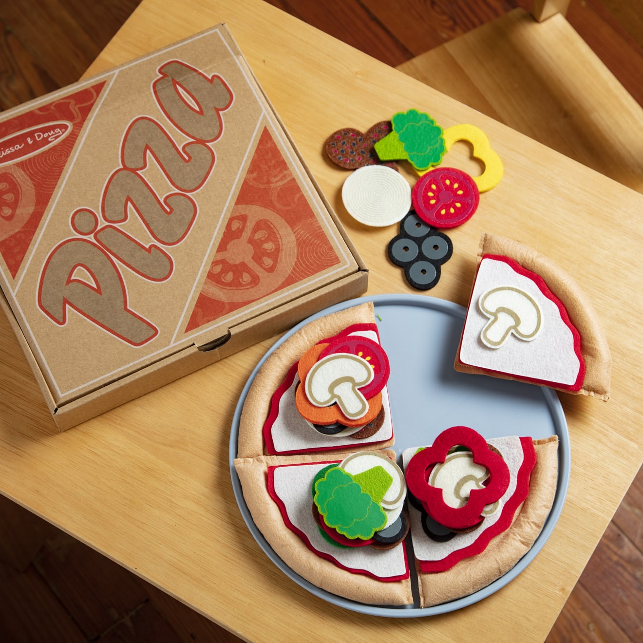 Felt Play Food - Pizza Set - Image 8
