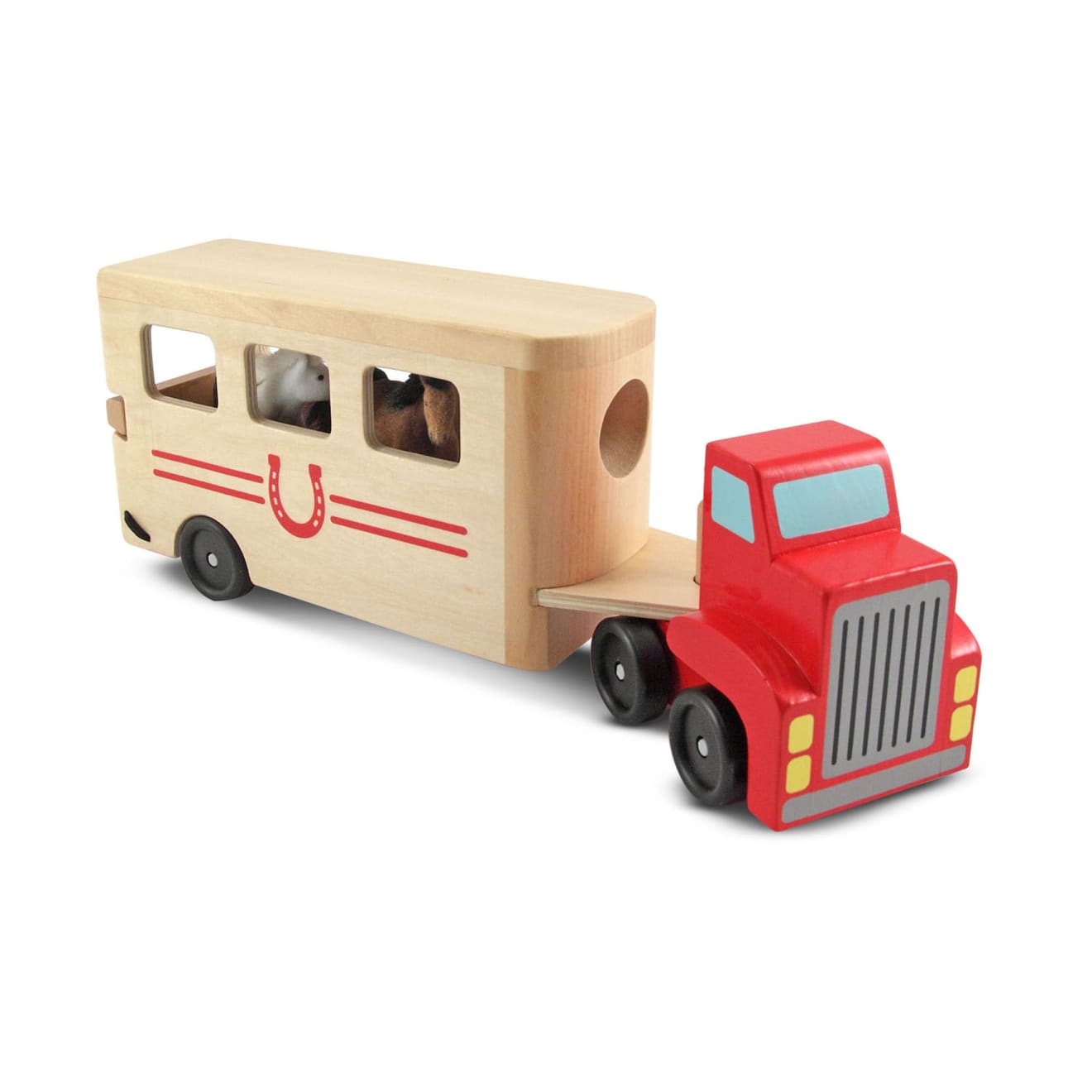 Horse Carrier Wooden Vehicles Play Set - Image 9